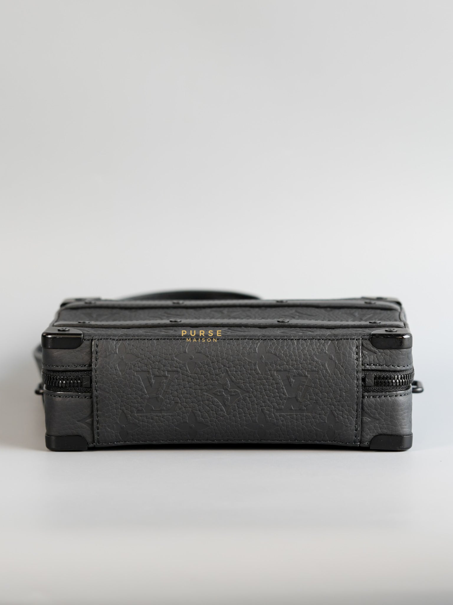 Soft Trunk Black Taurillion Monogram (microchip) | Purse Maison Luxury Bags Shop