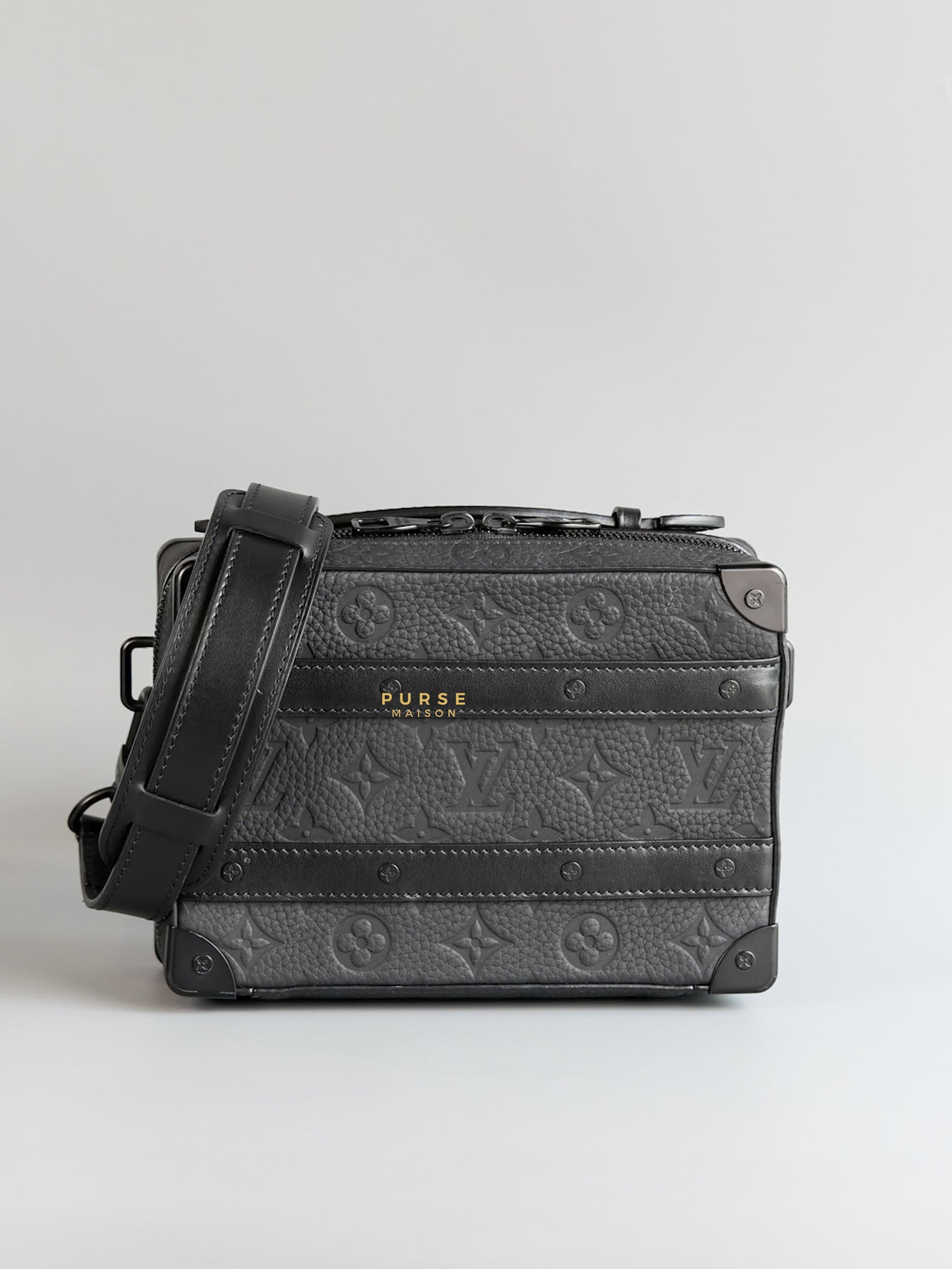 Soft Trunk Black Taurillion Monogram (microchip) | Purse Maison Luxury Bags Shop