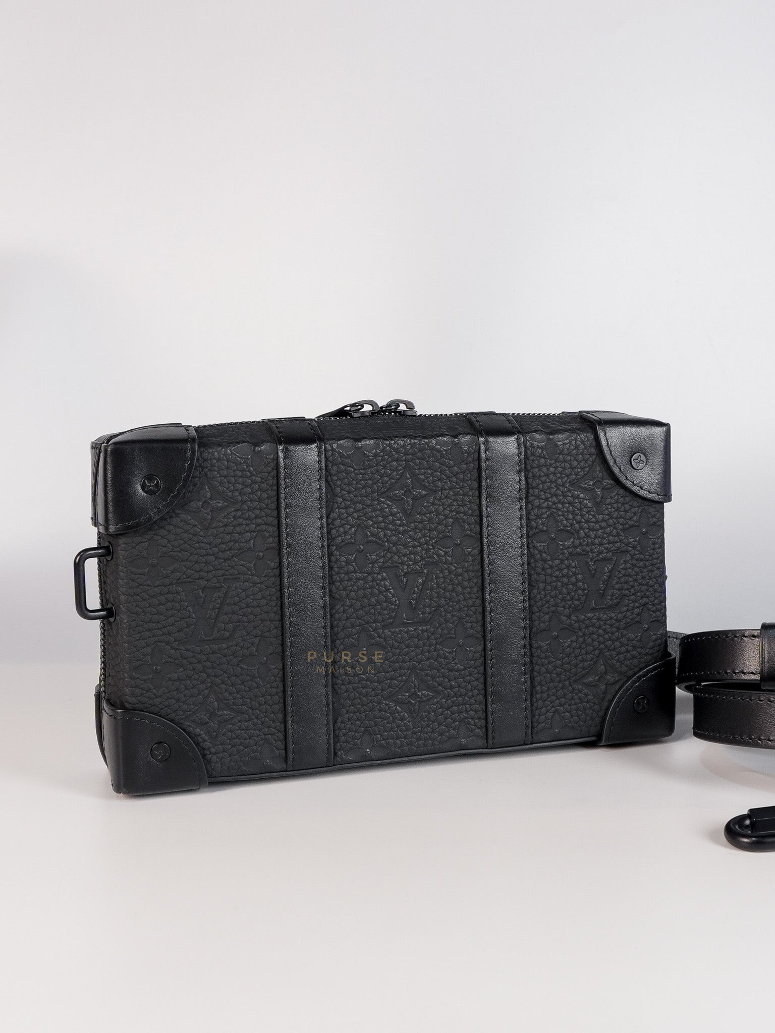 Soft Trunk Embossed Monogram Taurillon Leather (Microchip) | Purse Maison Luxury Bags Shop