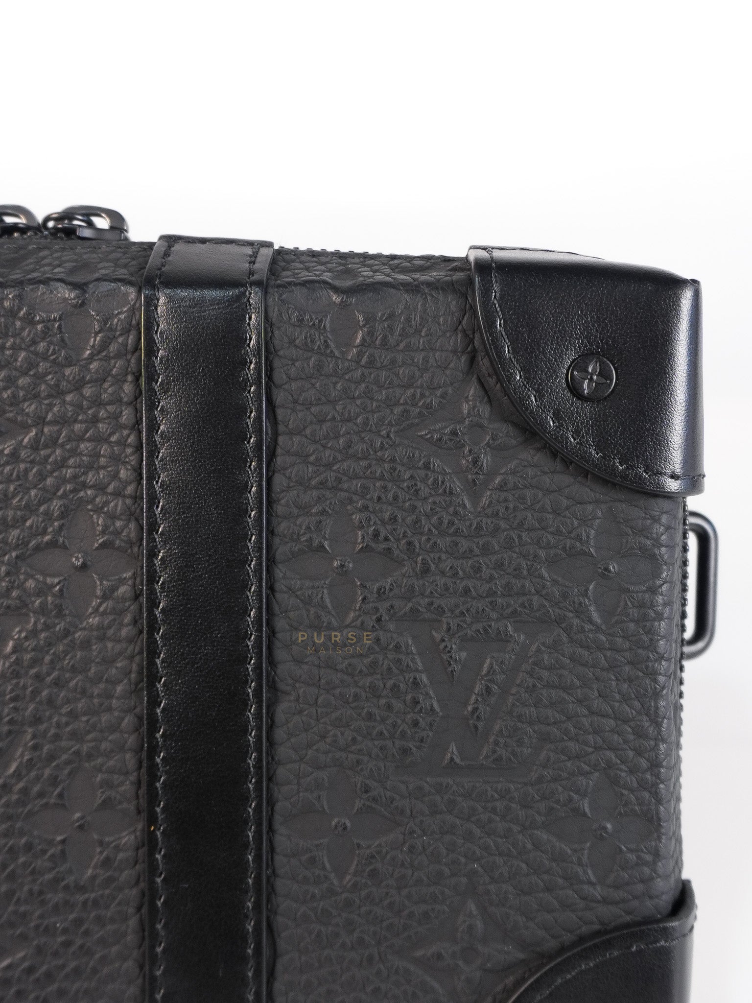 Soft Trunk Embossed Monogram Taurillon Leather (Microchip) | Purse Maison Luxury Bags Shop