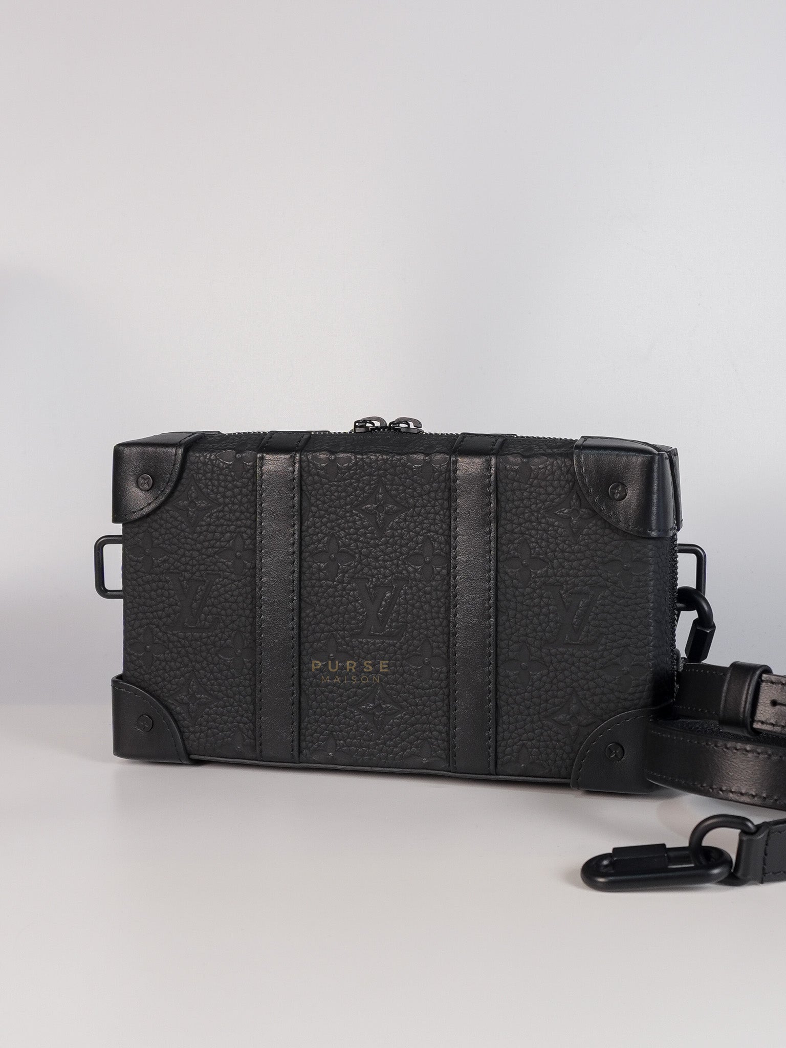 Soft Trunk Embossed Monogram Taurillon Leather (Microchip) | Purse Maison Luxury Bags Shop