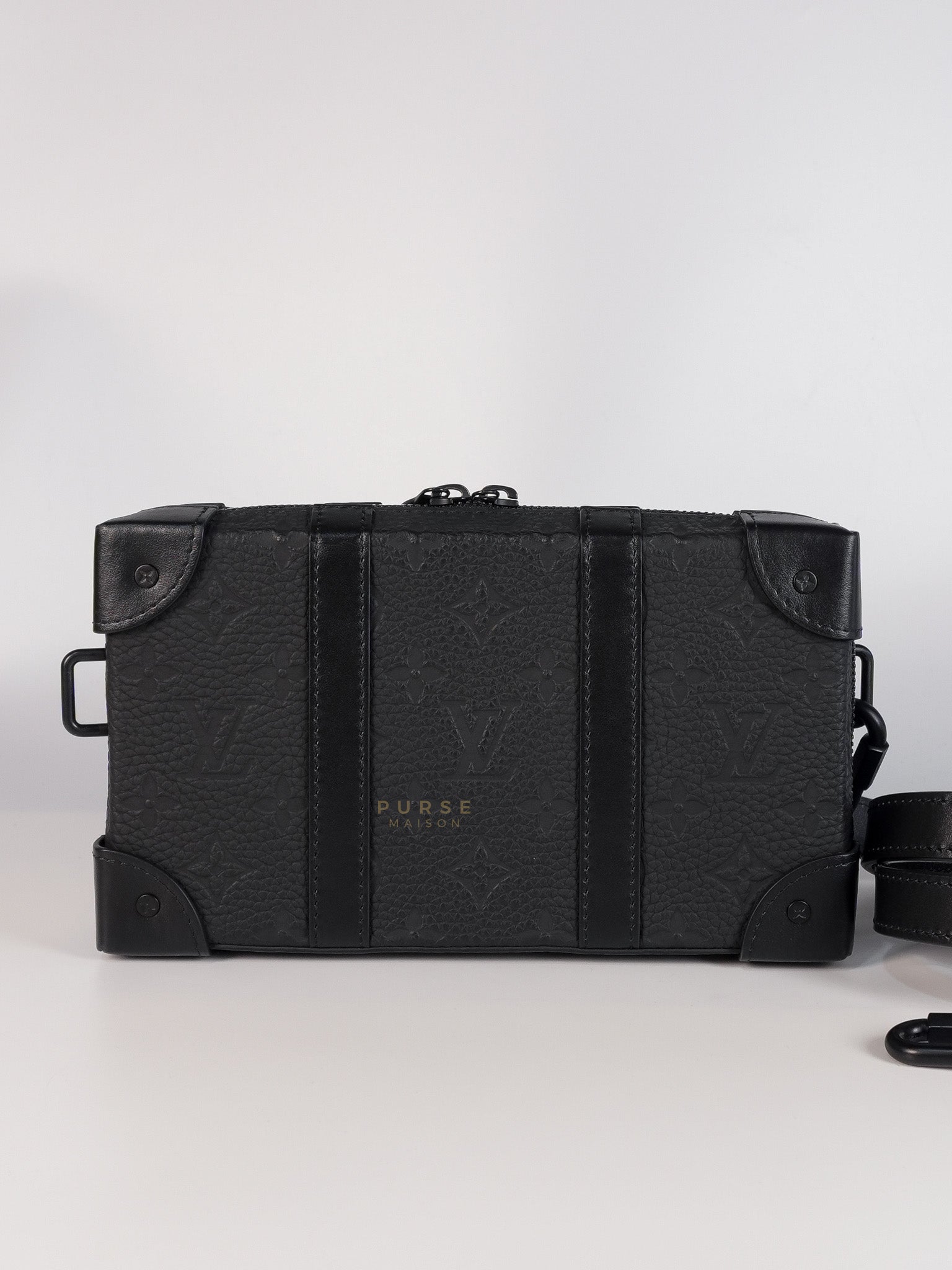 Soft Trunk Embossed Monogram Taurillon Leather (Microchip) | Purse Maison Luxury Bags Shop