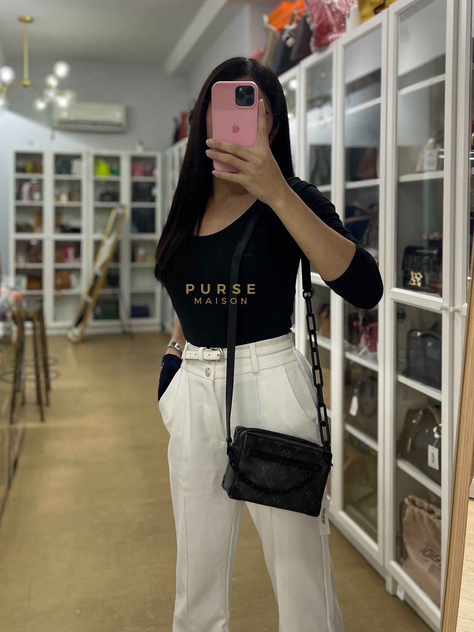 Soft Trunk Mini in Eclipse Monogram Canvas (Date Code: FL4199) | Purse Maison Luxury Bags Shop