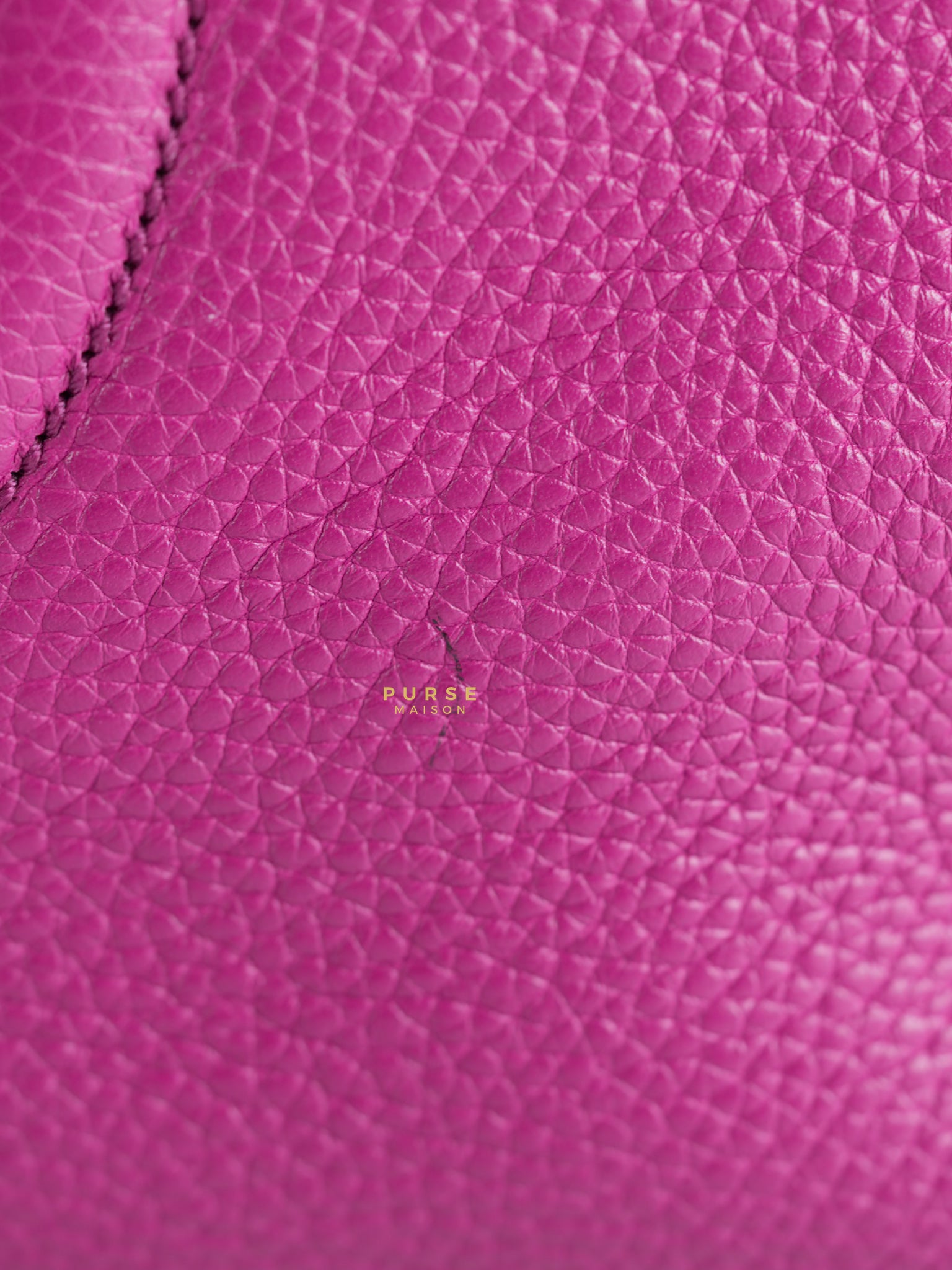 Soho Chain Fuchsia Pink Pebbles Leather Tote | Purse Maison Luxury Bags Shop