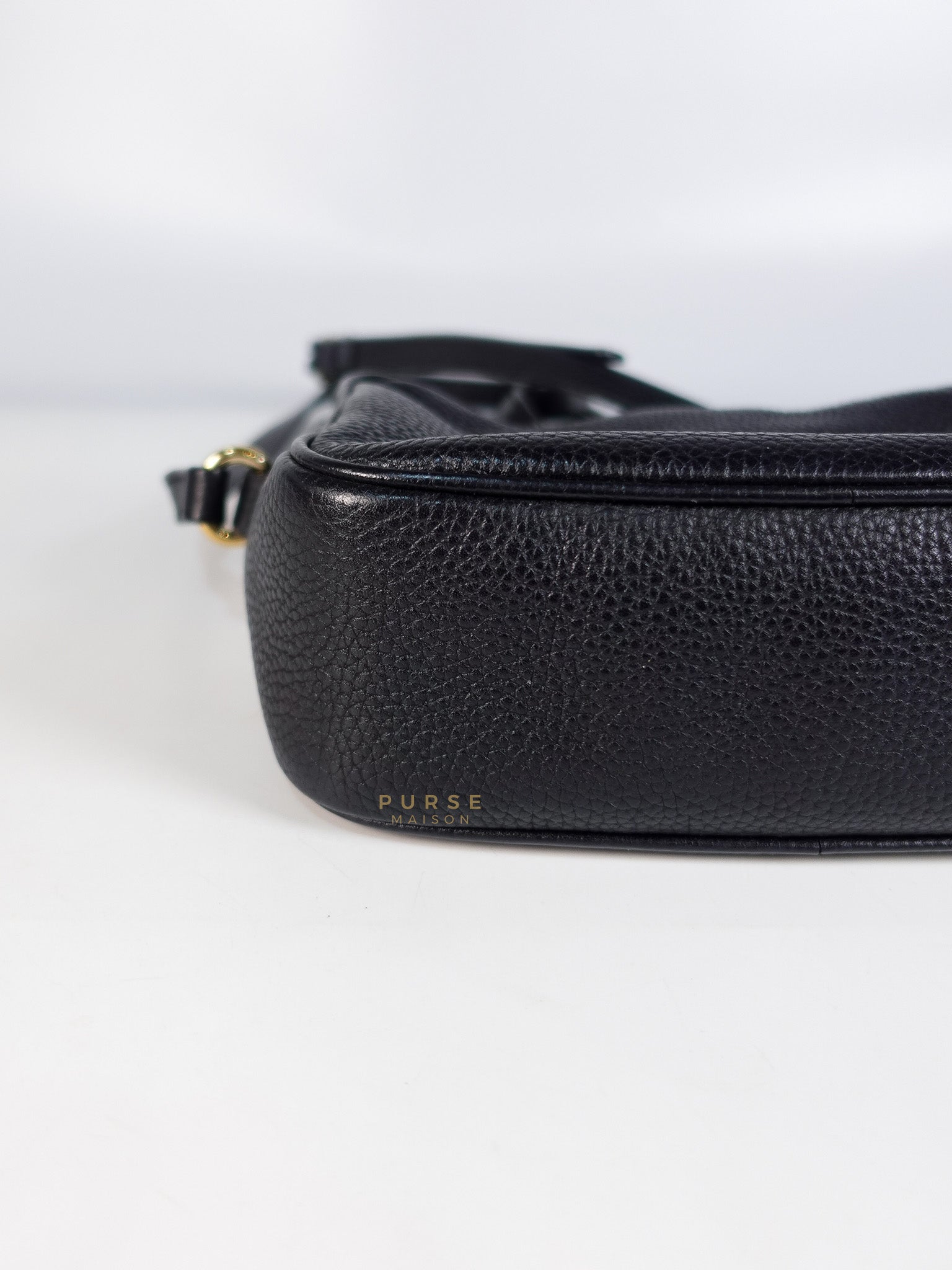 Soho Shoulder Bag Small in Black Gold Hardware | Purse Maison Luxury Bags Shop