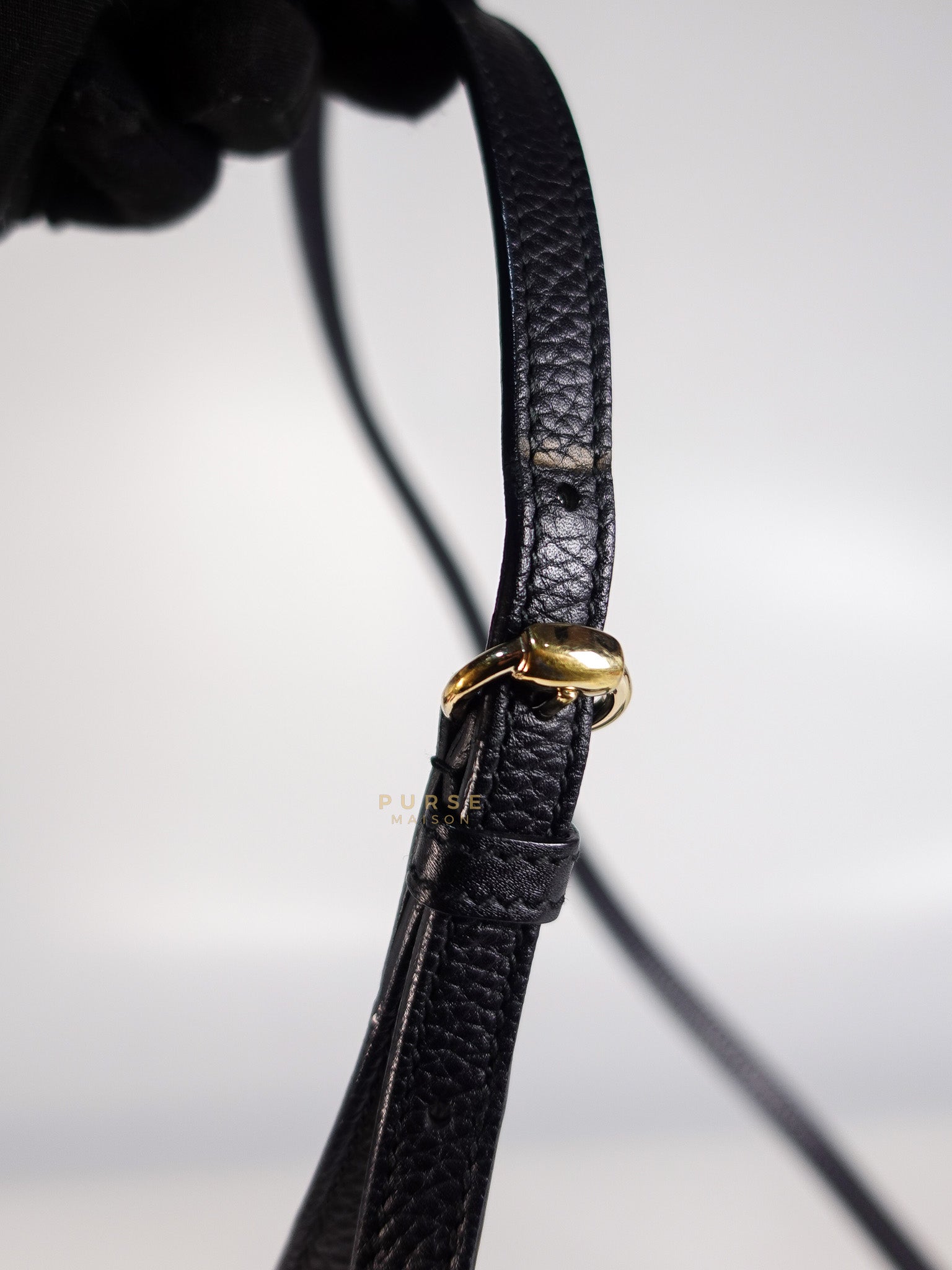 Soho Shoulder Bag Small in Black Gold Hardware | Purse Maison Luxury Bags Shop
