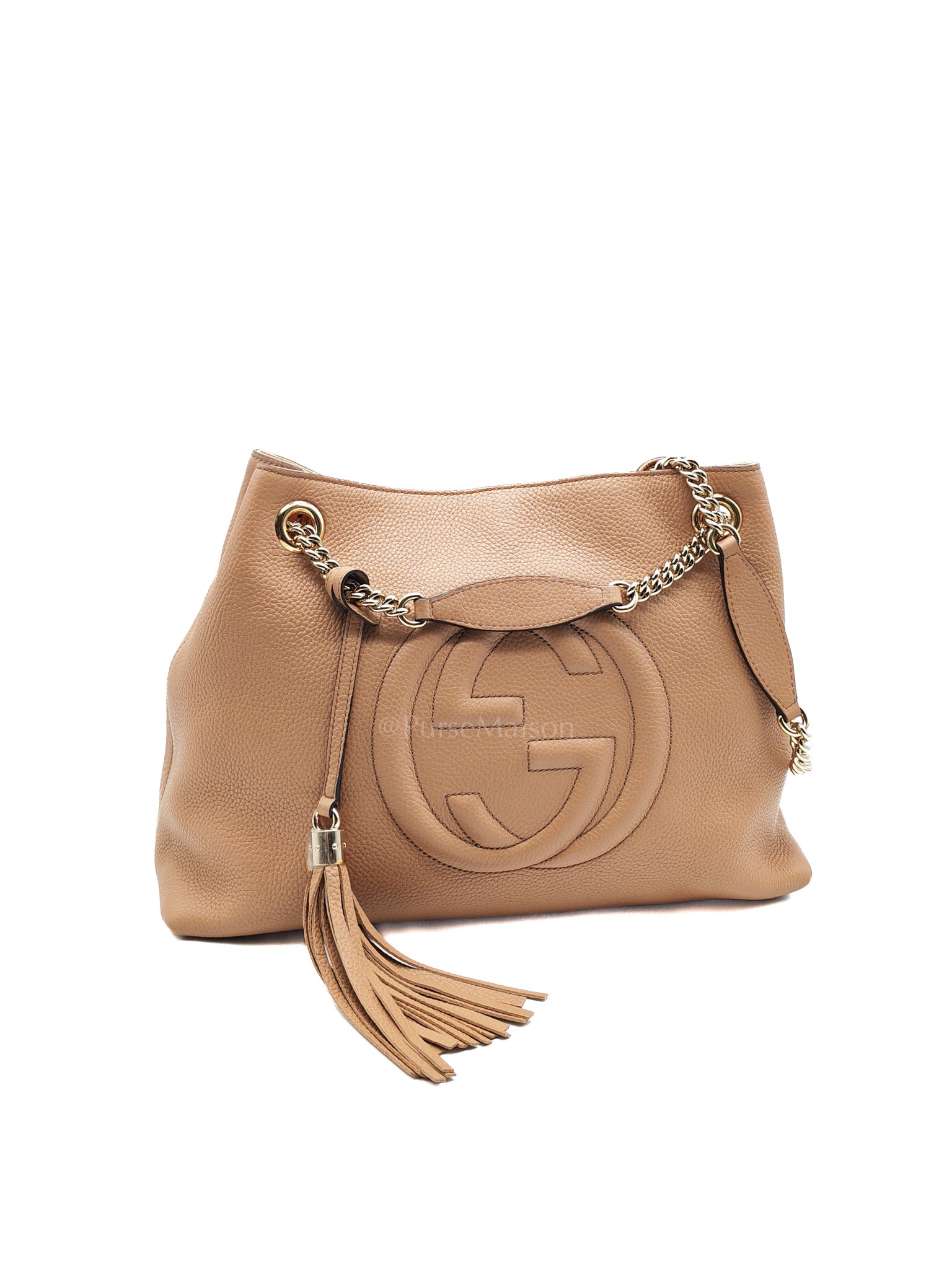 Soho in Beige Grained Calfskin Leather Totebag | Purse Maison Luxury Bags Shop