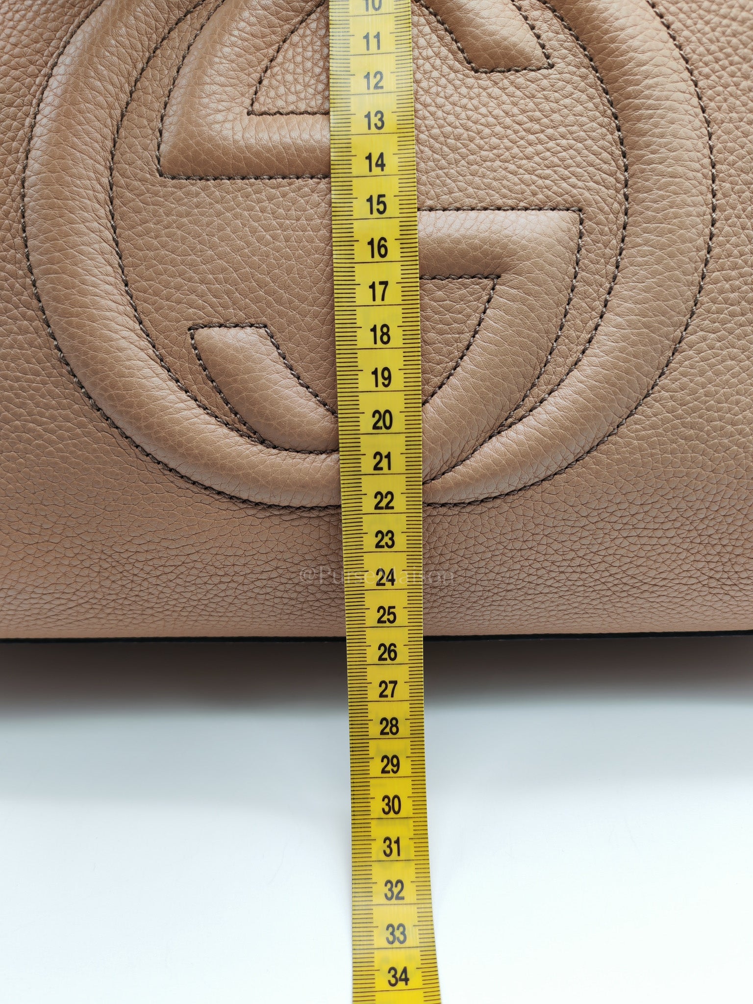 Soho in Beige Grained Calfskin Leather Totebag | Purse Maison Luxury Bags Shop