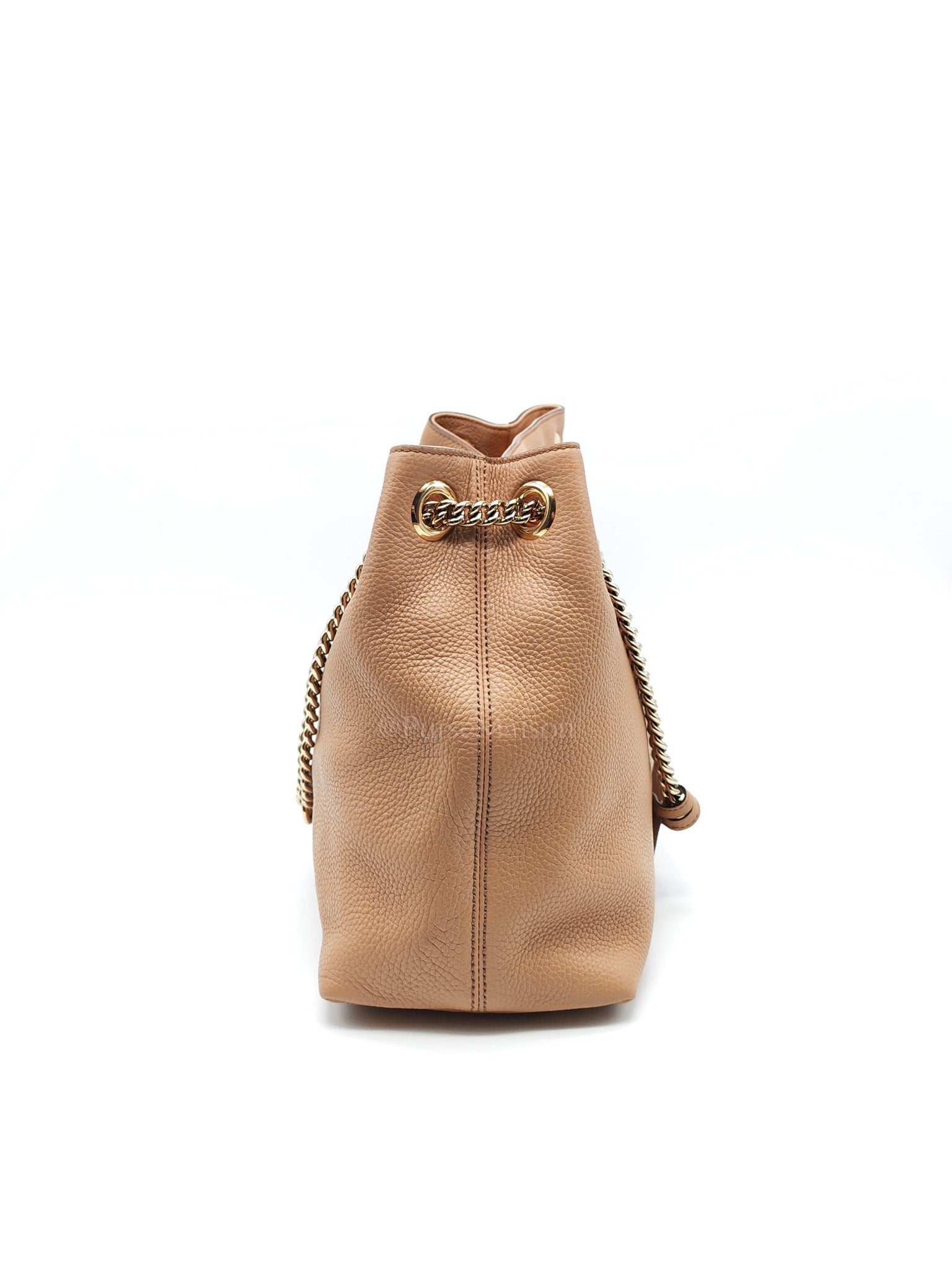 Soho in Beige Grained Calfskin Leather Totebag | Purse Maison Luxury Bags Shop