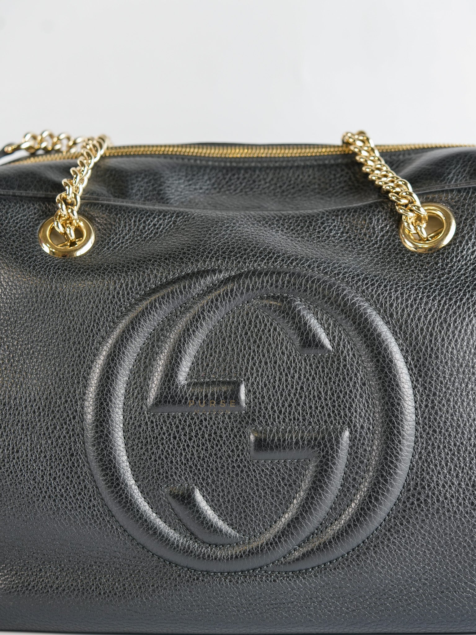 Soho Pebbled Calfskin Leather Tote Bag | Purse Maison Luxury Bags Shop