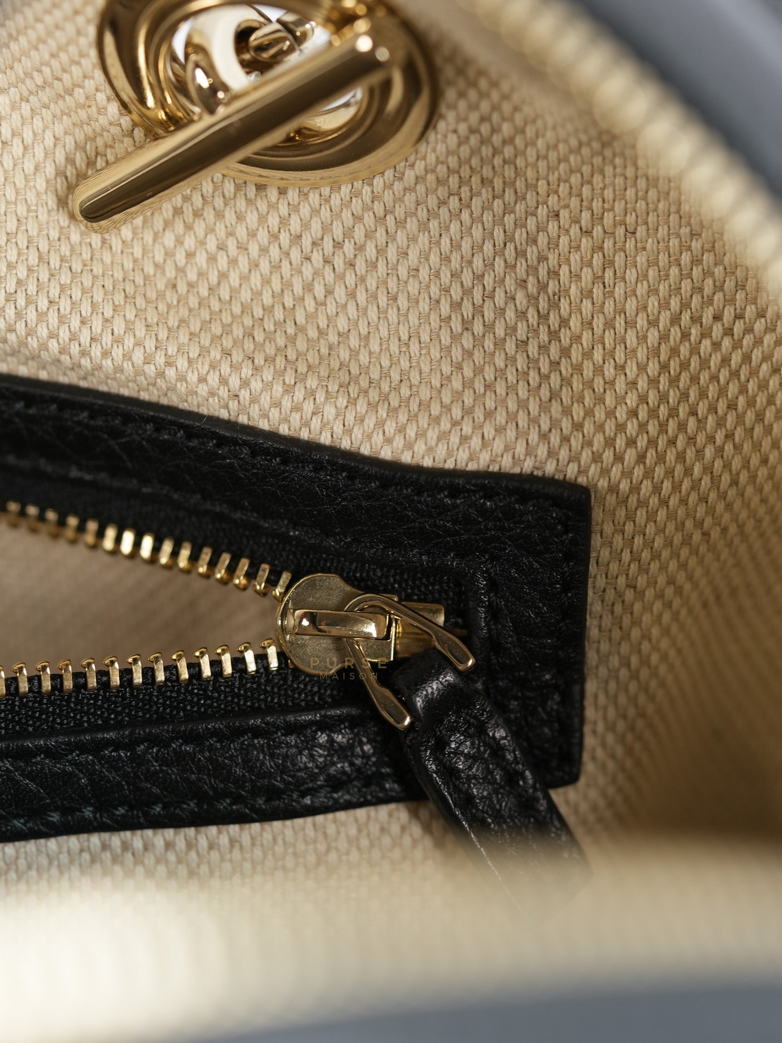 Soho Pebbled Calfskin Leather Tote Bag | Purse Maison Luxury Bags Shop