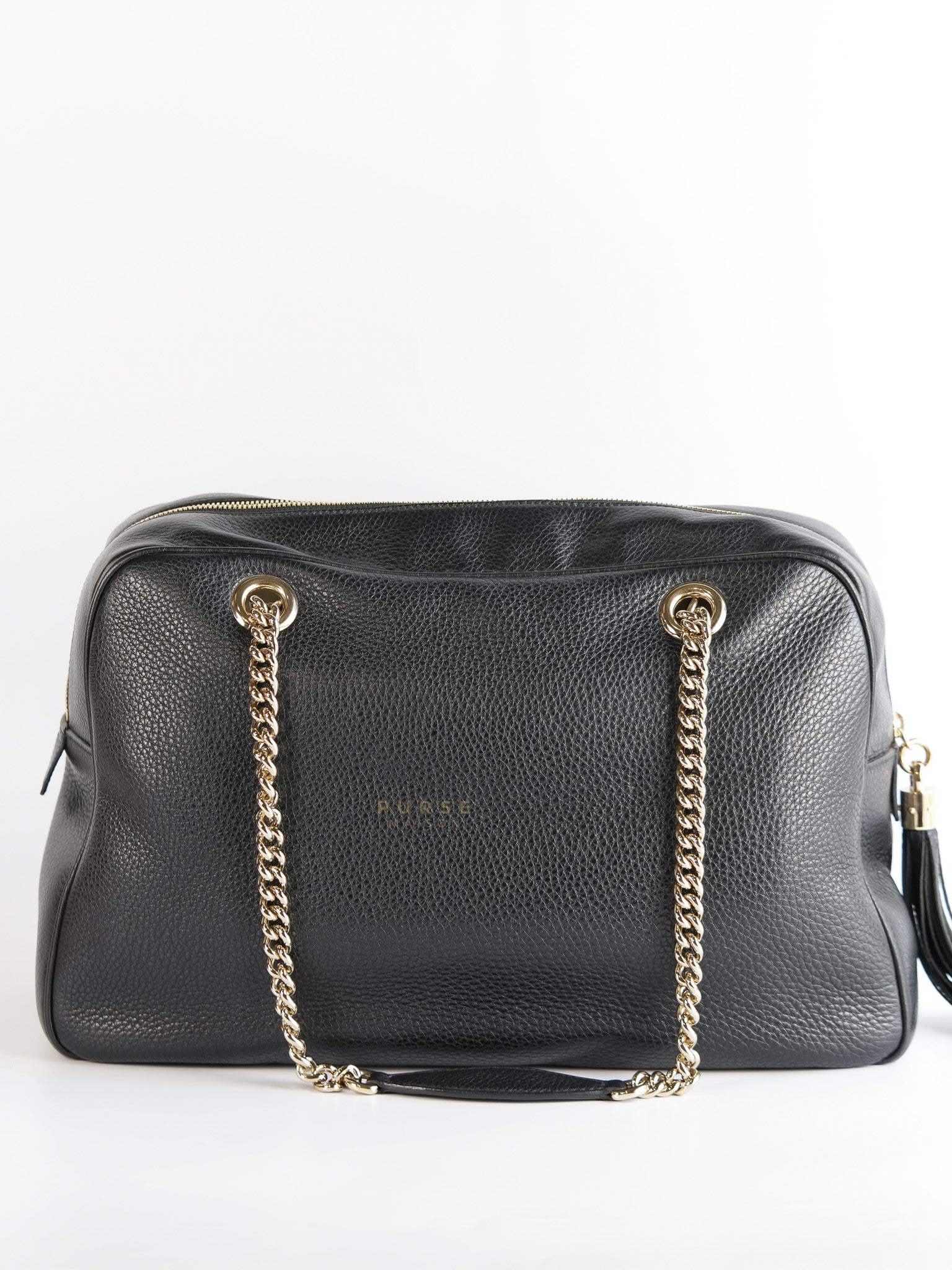 Soho Pebbled Calfskin Leather Tote Bag | Purse Maison Luxury Bags Shop