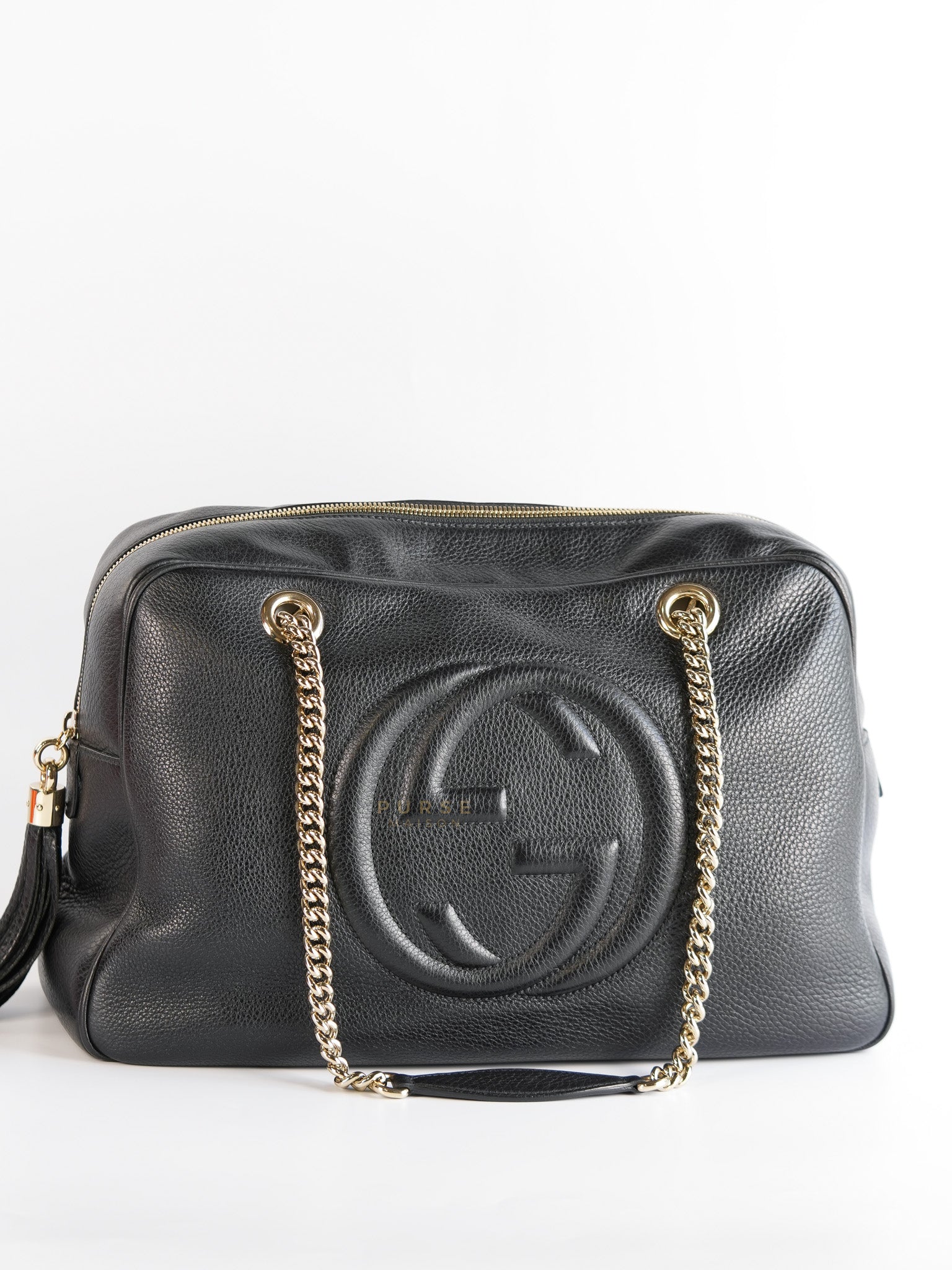 Soho Pebbled Calfskin Leather Tote Bag | Purse Maison Luxury Bags Shop