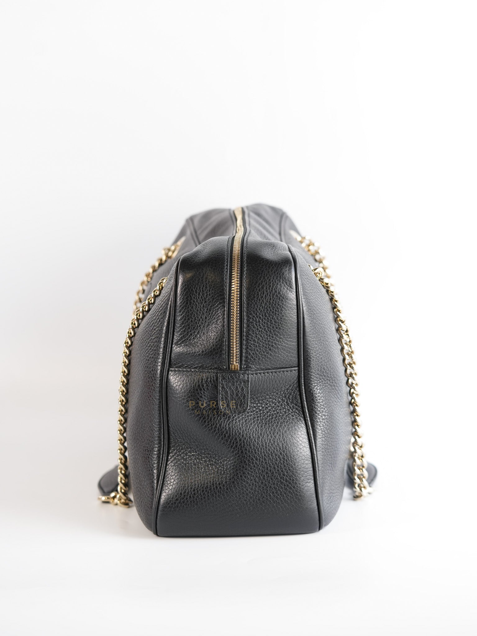 Soho Pebbled Calfskin Leather Tote Bag | Purse Maison Luxury Bags Shop