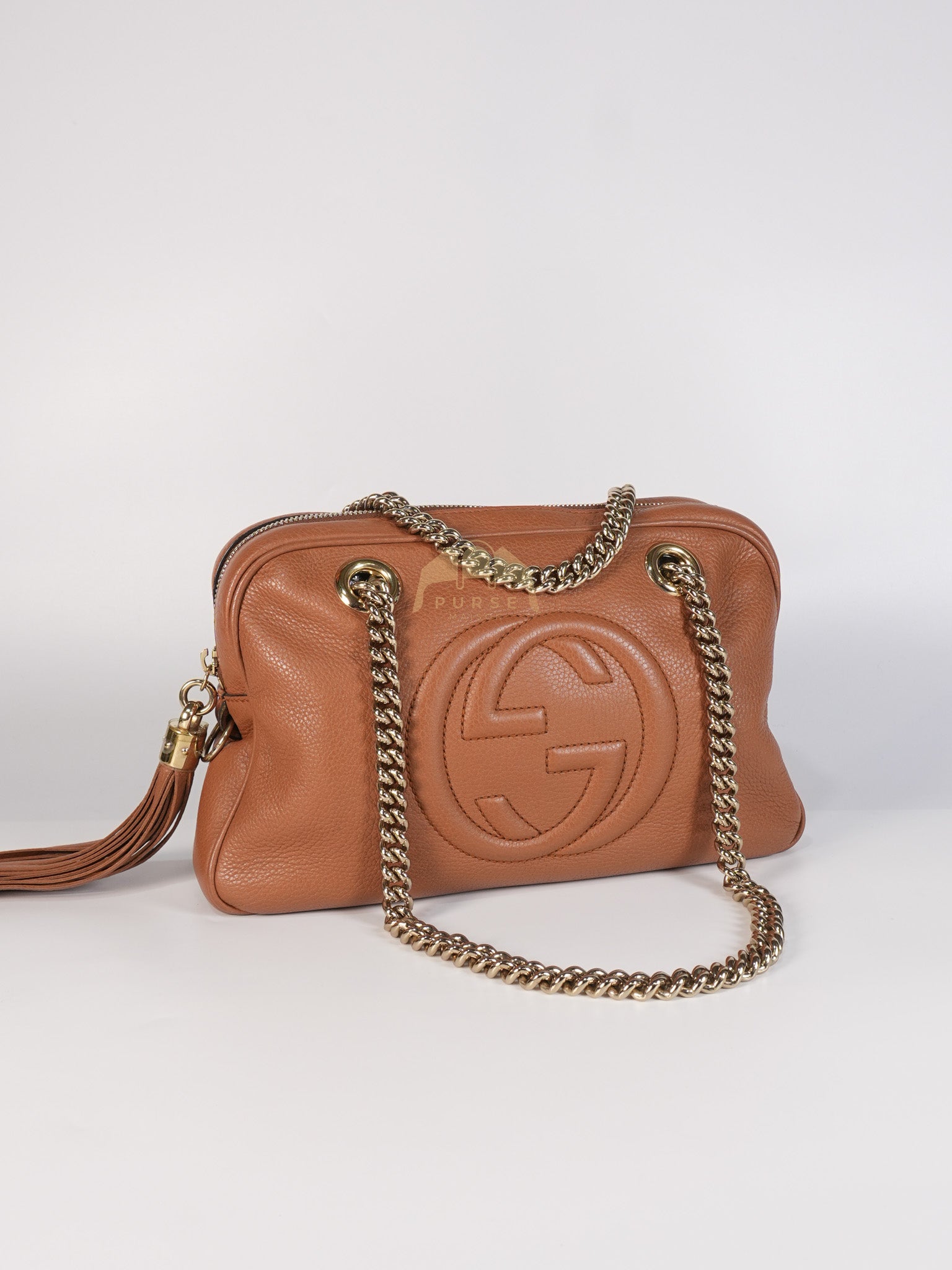 Soho Tassel Chain Bag Interlocking G in Brown | Purse Maison Luxury Bags Shop