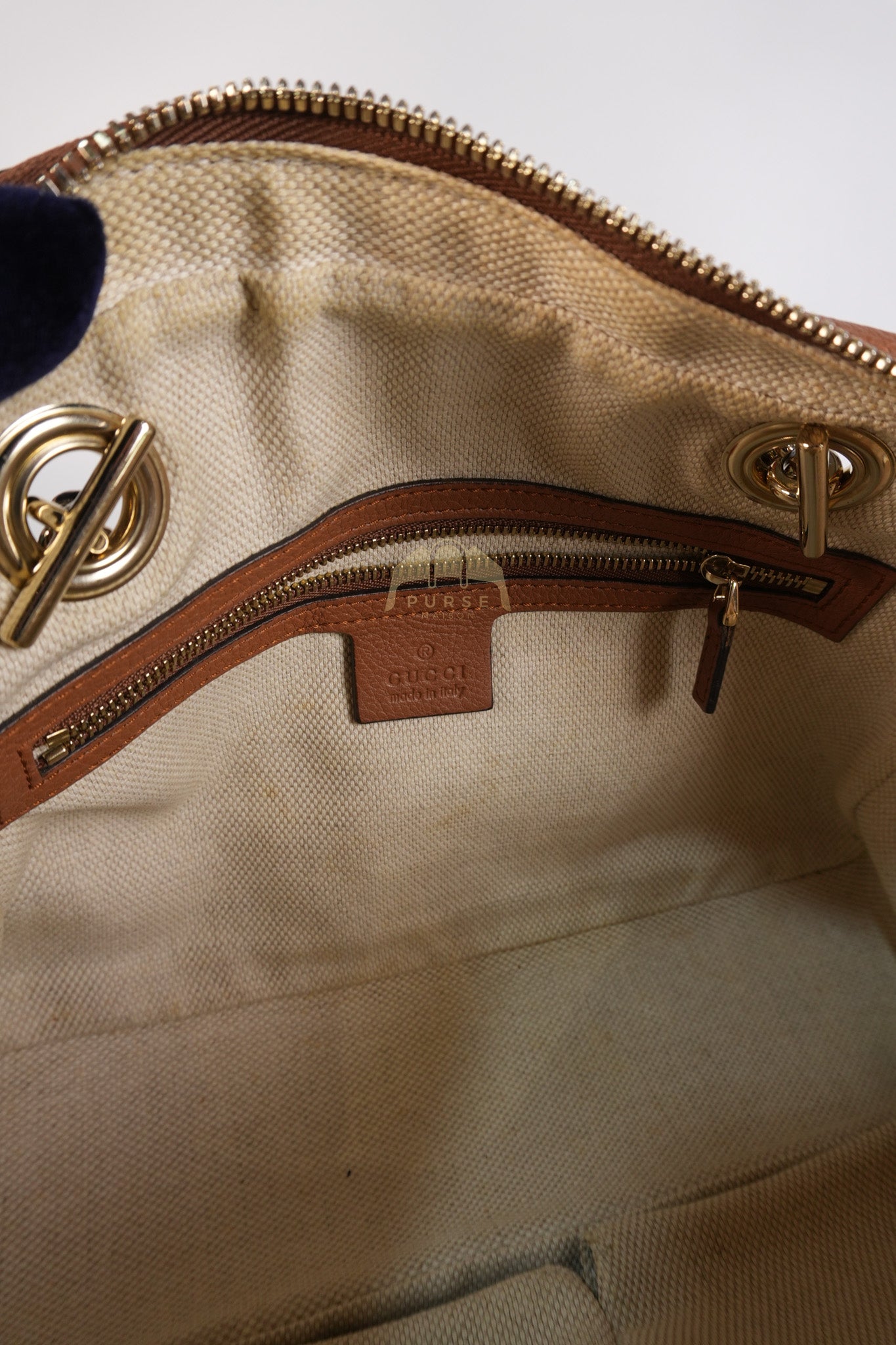 Soho Tassel Chain Bag Interlocking G in Brown | Purse Maison Luxury Bags Shop