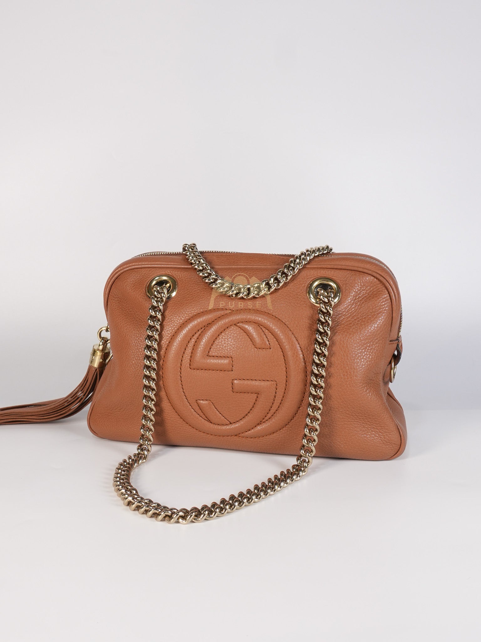 Soho Tassel Chain Bag Interlocking G in Brown | Purse Maison Luxury Bags Shop