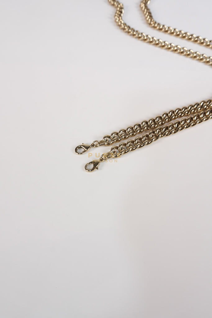 Soho Wallet on Chain in Black Calfskin Leather & Gold Hardware | Purse Maison Luxury Bags Shop
