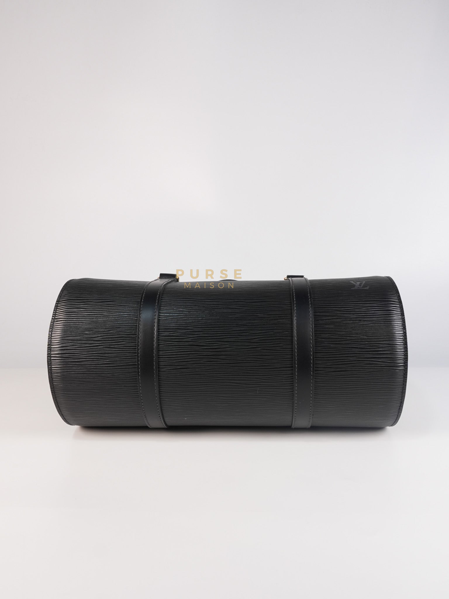 Soufflot Bag In Black Epi Leather & Gold Hardware (Date Code: MI0024) | Purse Maison Luxury Bags Shop