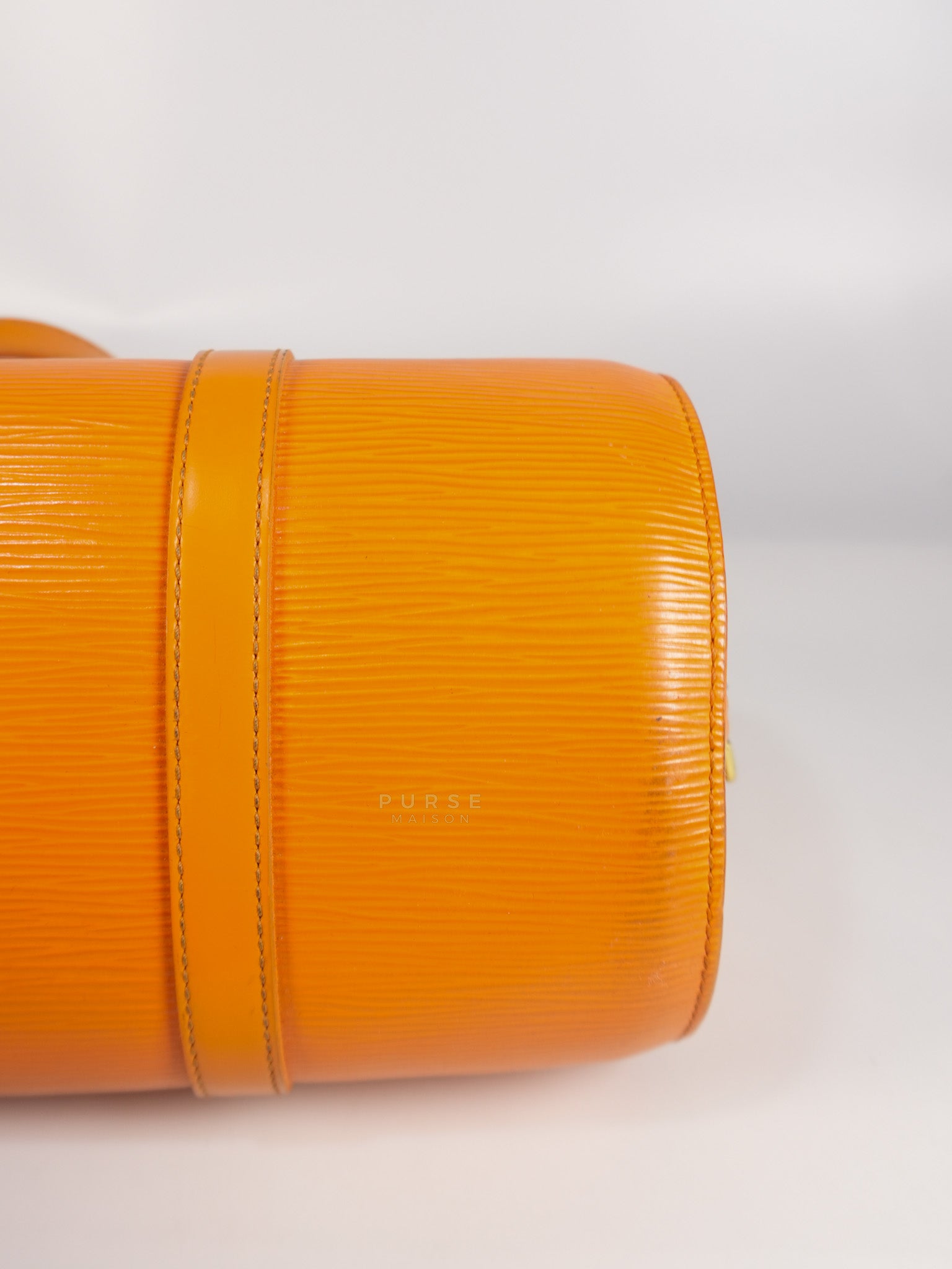 Soufflot Hand Bag Small in Orange Epi Leather (Date Code: MI0044) | Purse Maison Luxury Bags Shop