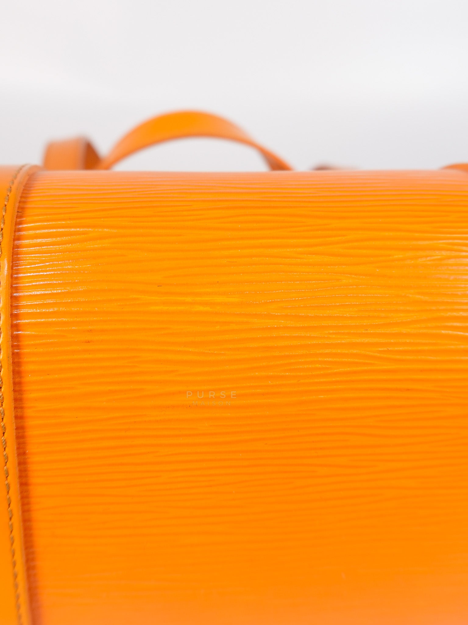 Soufflot Hand Bag Small in Orange Epi Leather (Date Code: MI0044) | Purse Maison Luxury Bags Shop