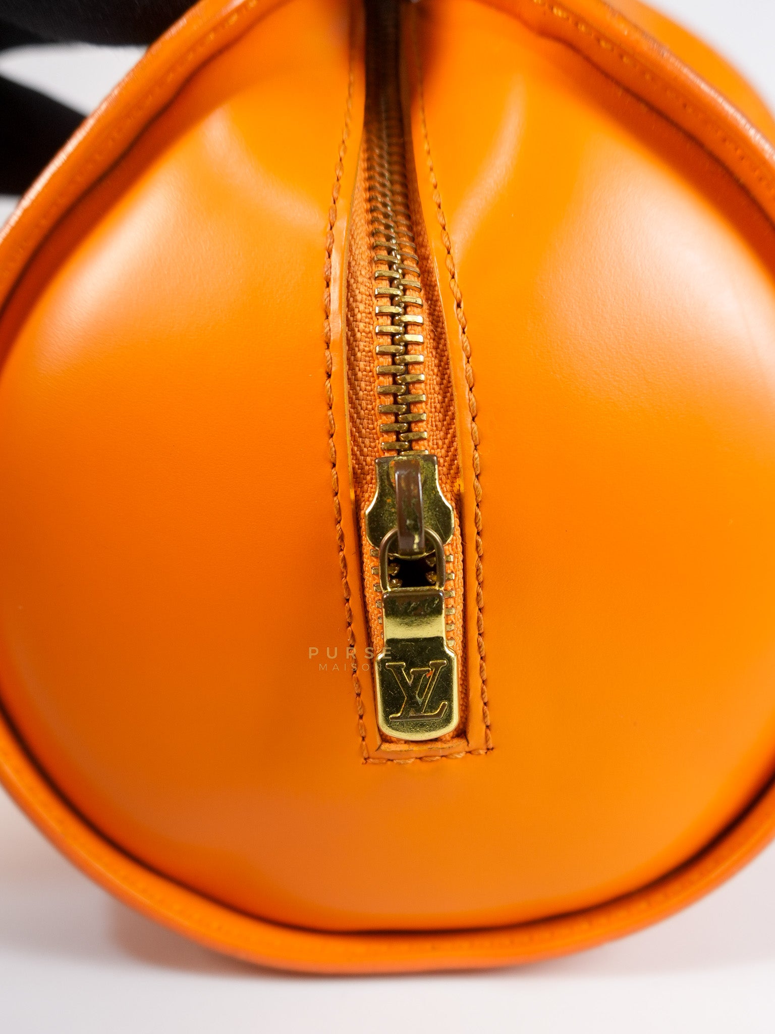 Soufflot Hand Bag Small in Orange Epi Leather (Date Code: MI0044) | Purse Maison Luxury Bags Shop