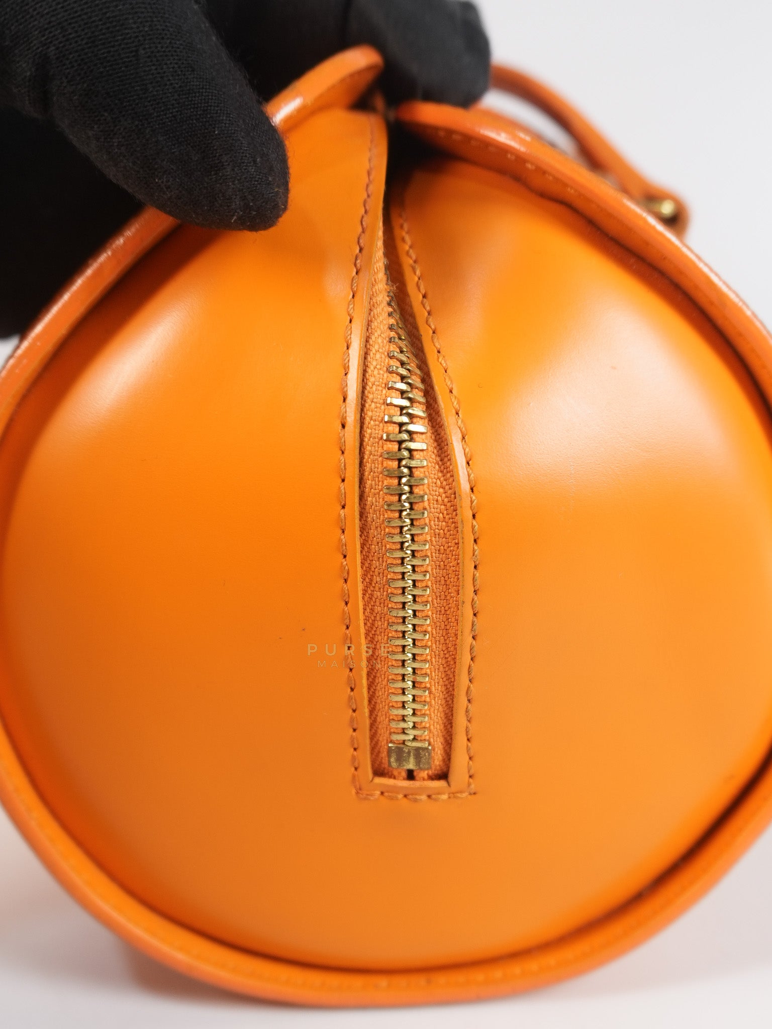Soufflot Hand Bag Small in Orange Epi Leather (Date Code: MI0044) | Purse Maison Luxury Bags Shop