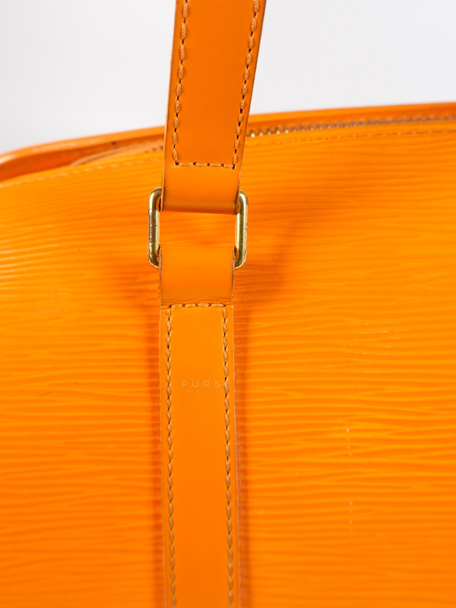 Soufflot Hand Bag Small in Orange Epi Leather (Date Code: MI0044) | Purse Maison Luxury Bags Shop