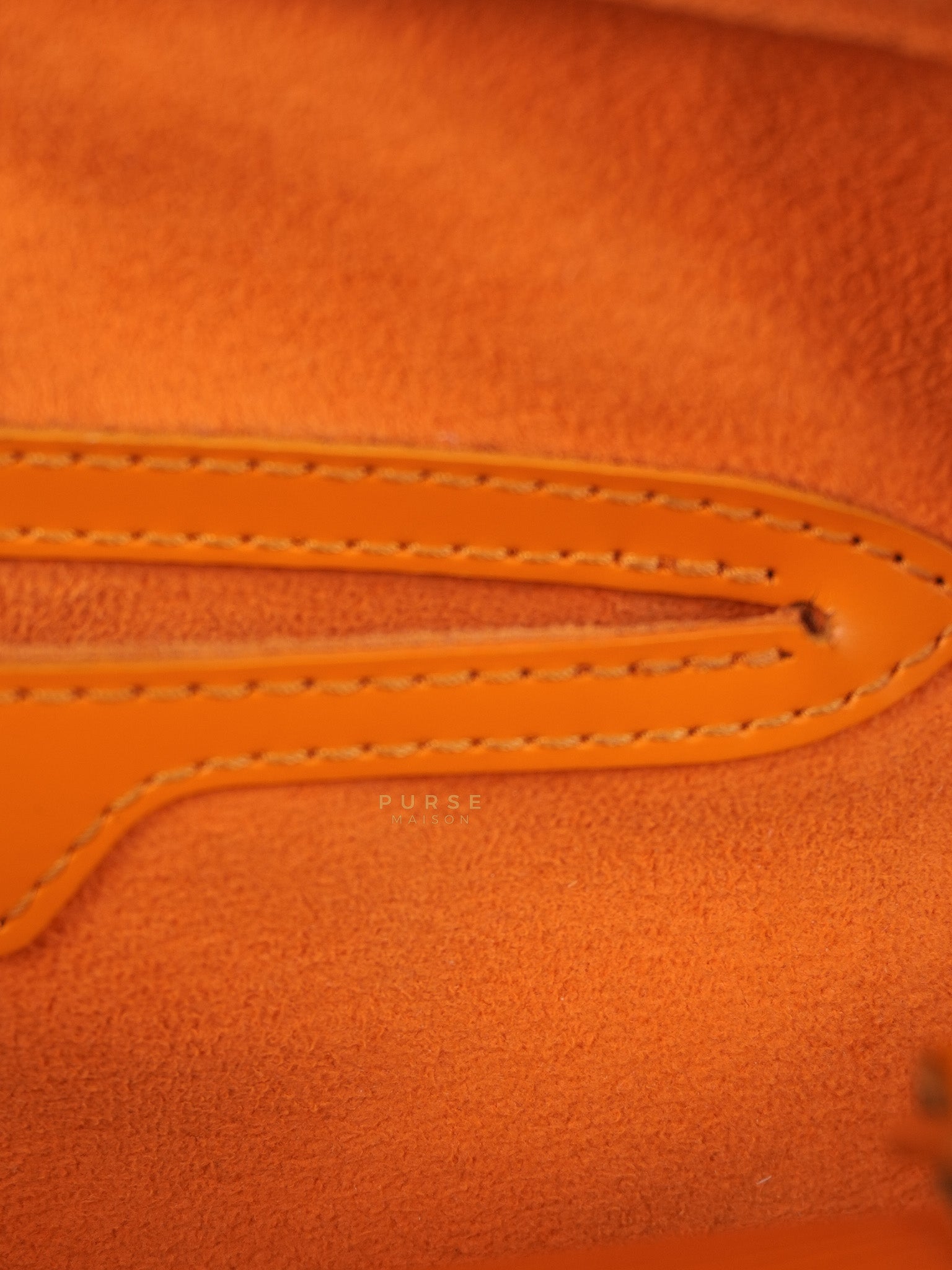 Soufflot Hand Bag Small in Orange Epi Leather (Date Code: MI0044) | Purse Maison Luxury Bags Shop