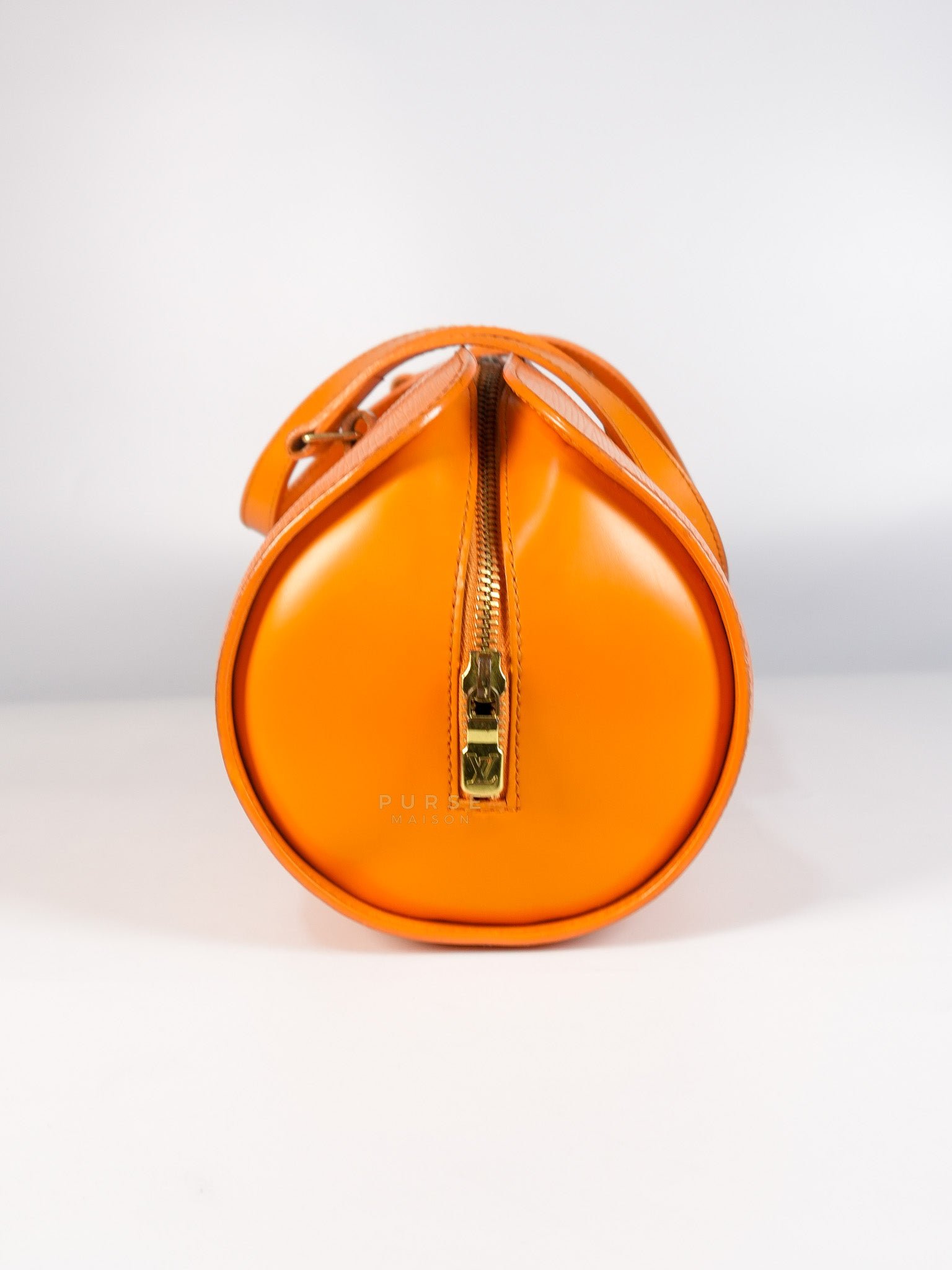 Soufflot Hand Bag Small in Orange Epi Leather (Date Code: MI0044) | Purse Maison Luxury Bags Shop