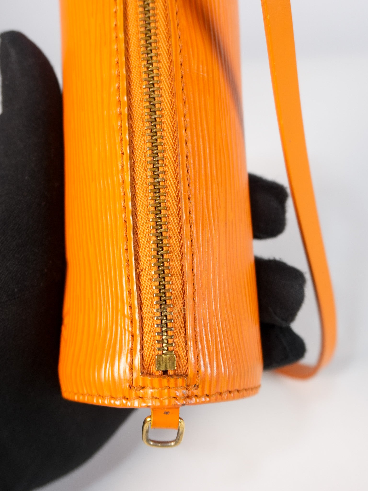 Soufflot Hand Bag Small in Orange Epi Leather (Date Code: MI0044) | Purse Maison Luxury Bags Shop
