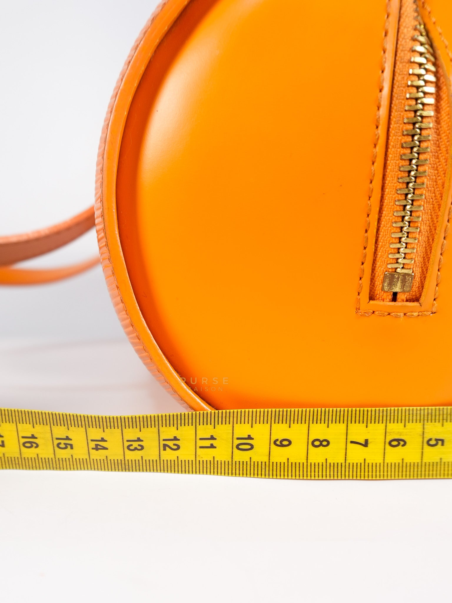Soufflot Hand Bag Small in Orange Epi Leather (Date Code: MI0044) | Purse Maison Luxury Bags Shop