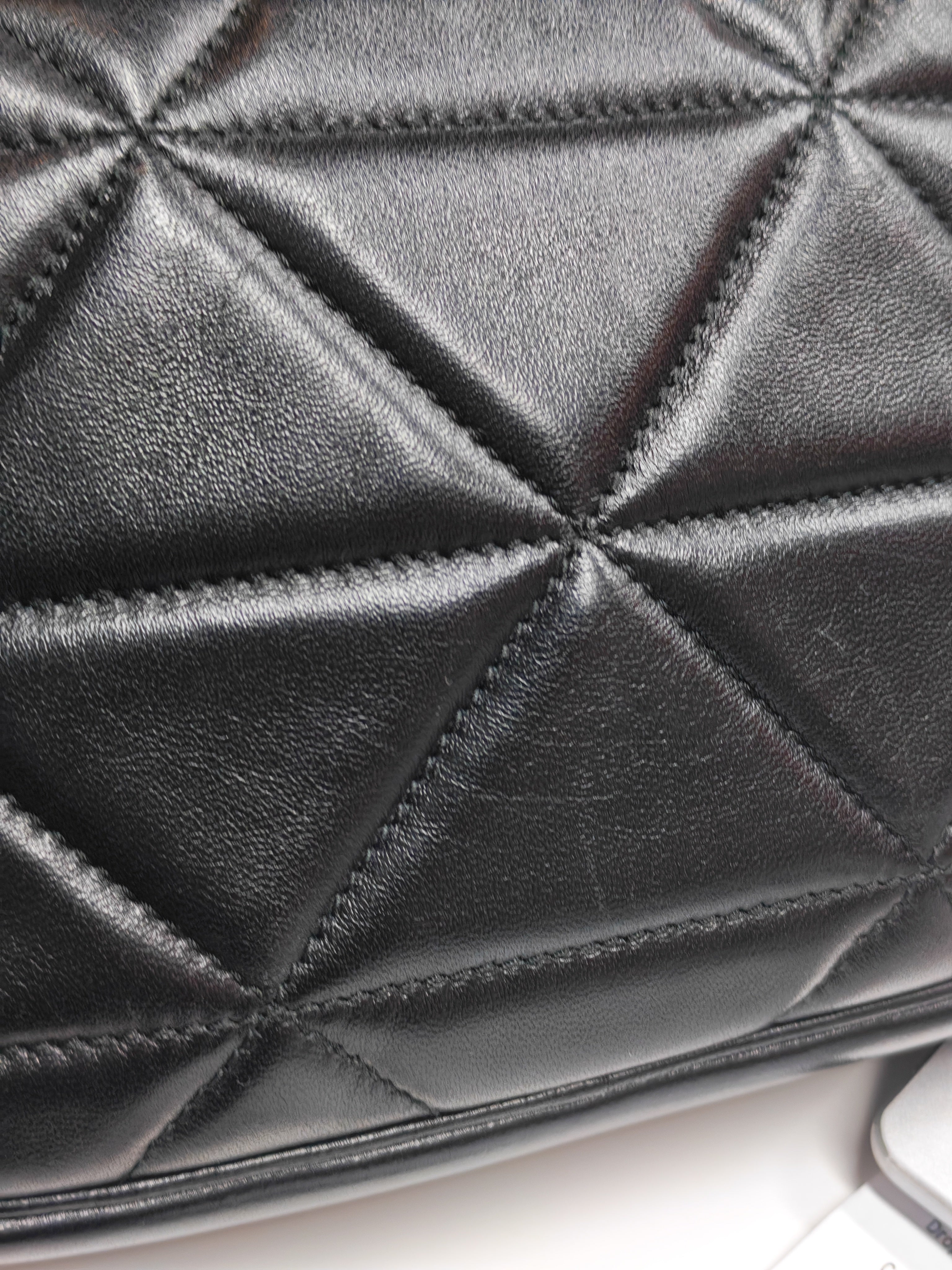 Spectrum Quilted in So Black Nappa Leather Camera Bag | Purse Maison Luxury Bags Shop