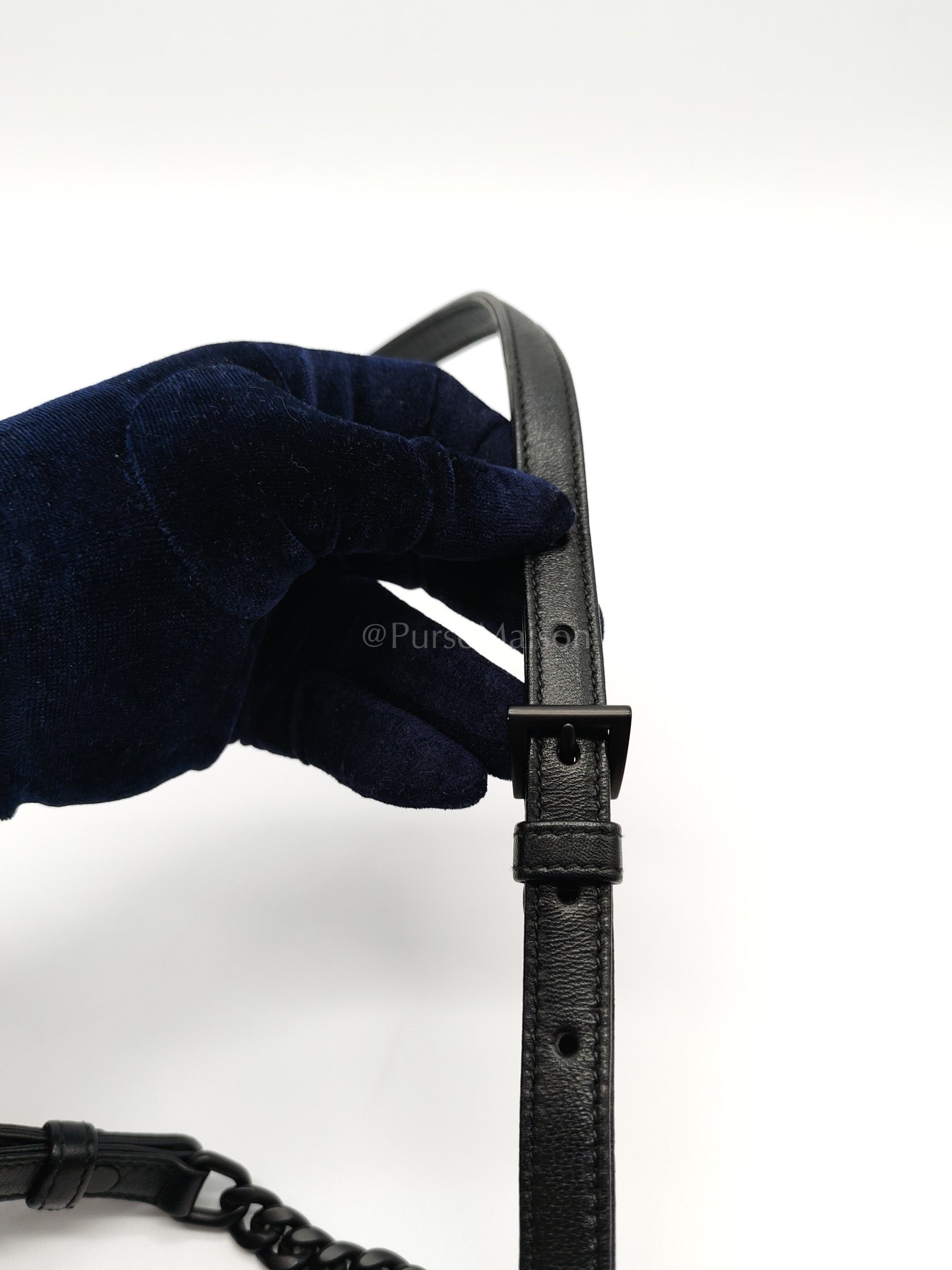 Spectrum Quilted in So Black Nappa Leather Camera Bag | Purse Maison Luxury Bags Shop