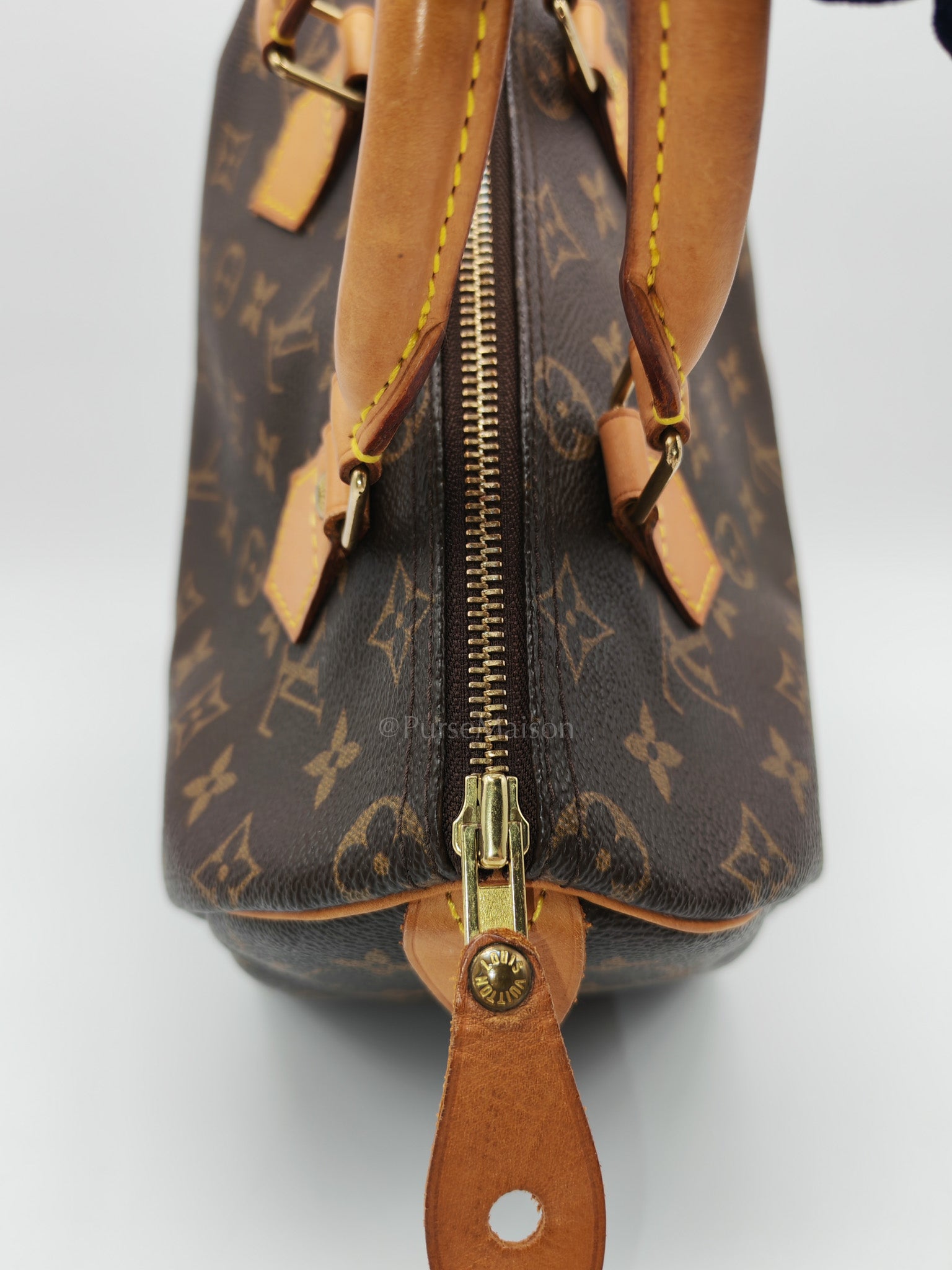 Speedy 25 Bag in Monogram Canvas & Aged Gold Hardware (Datecode: SP0052) | Purse Maison Luxury Bags Shop