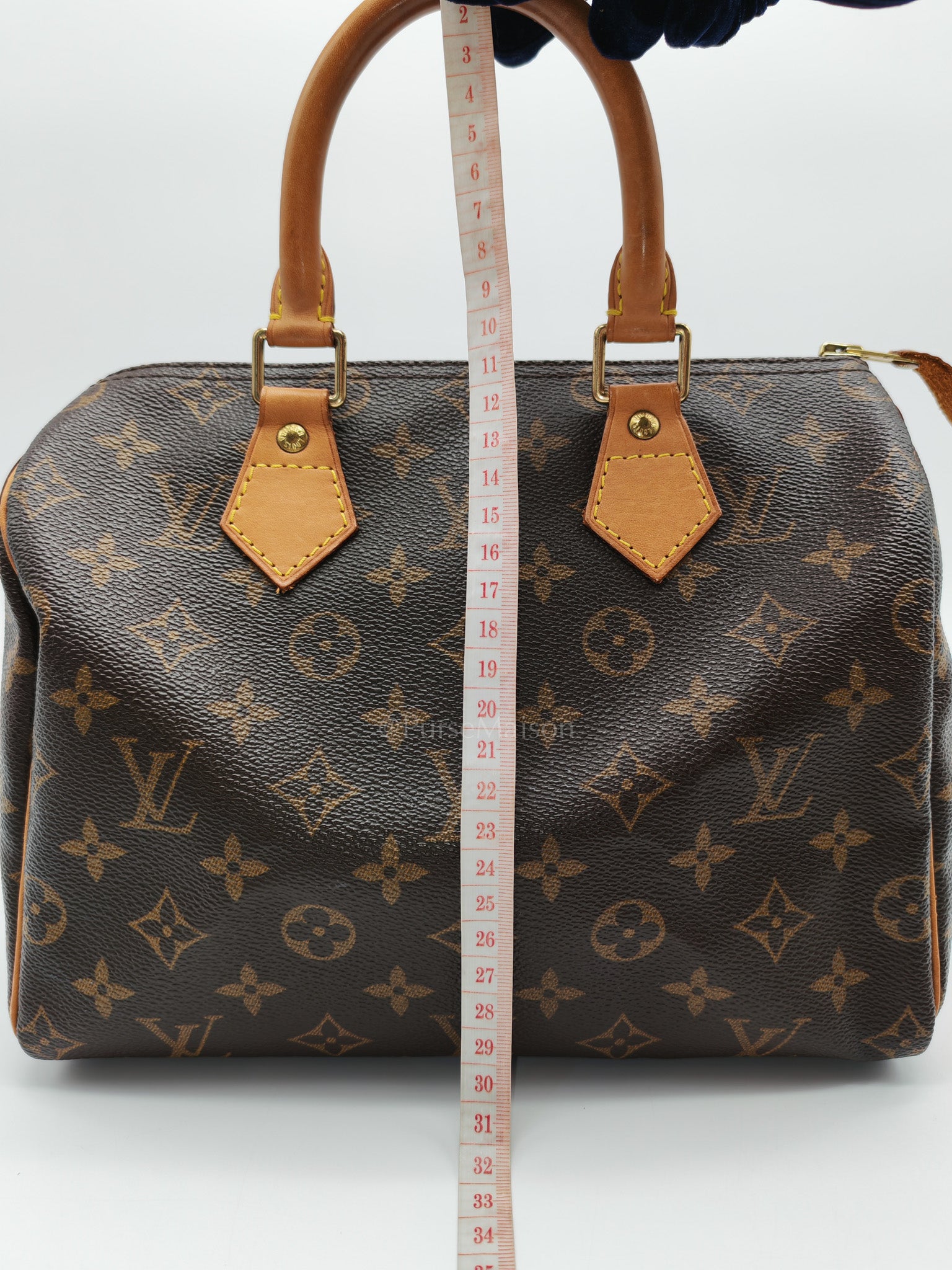 Speedy 25 Bag in Monogram Canvas & Aged Gold Hardware (Datecode: SP0052) | Purse Maison Luxury Bags Shop
