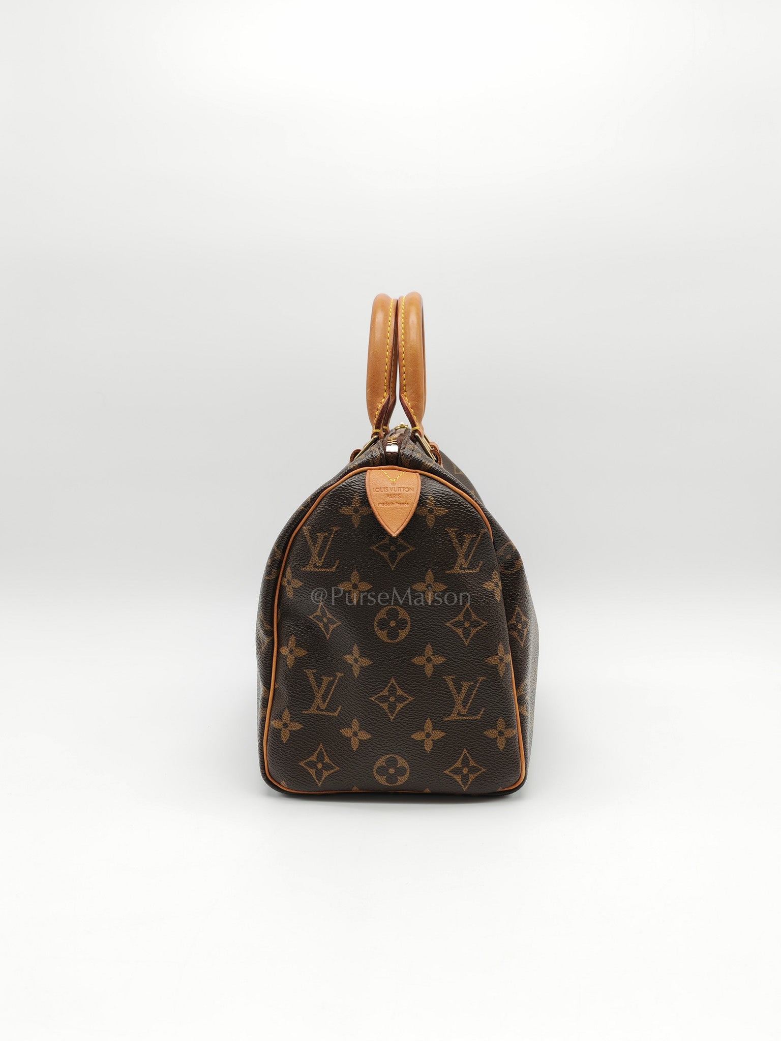 Speedy 25 Bag in Monogram Canvas & Aged Gold Hardware (Datecode: SP0052) | Purse Maison Luxury Bags Shop