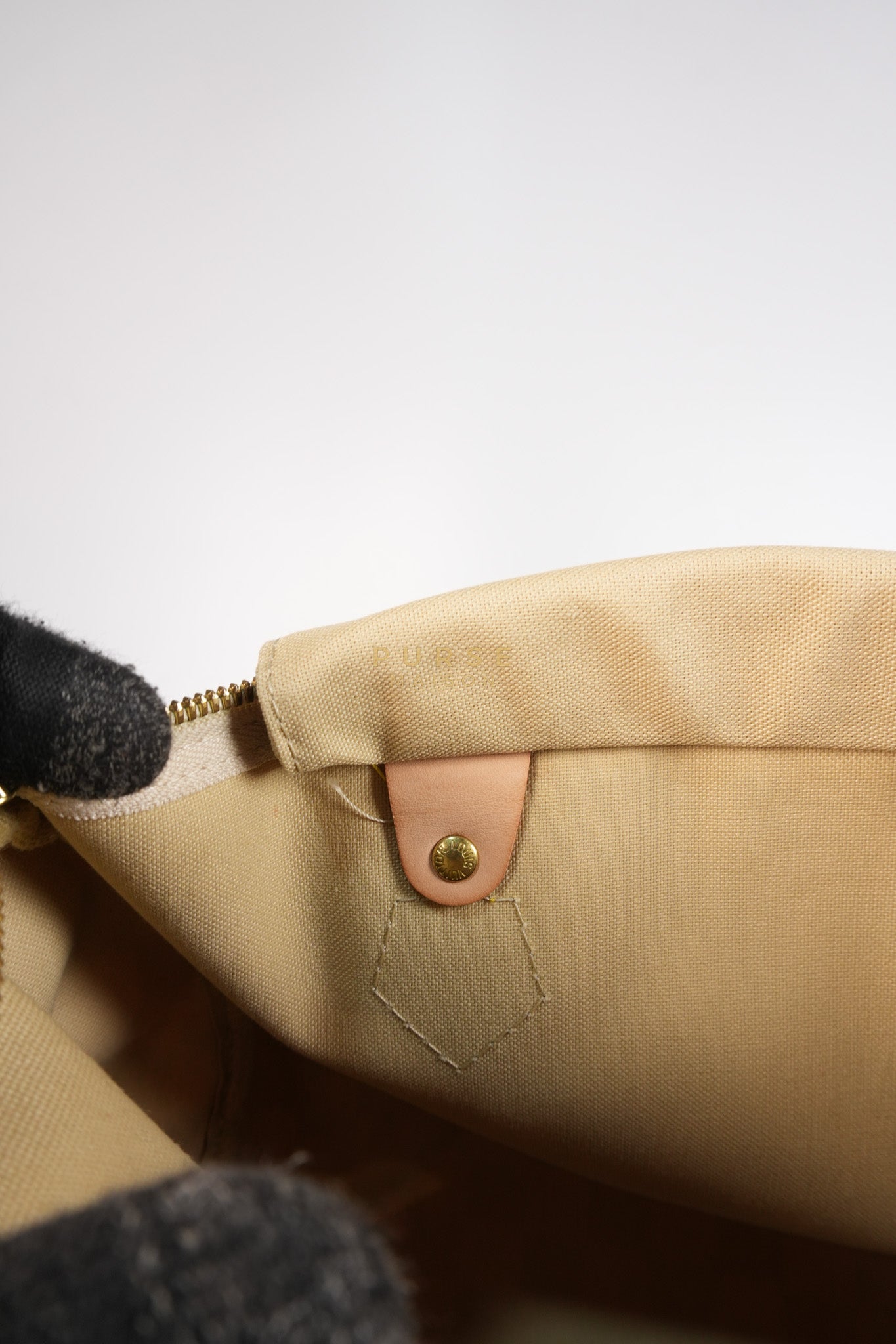 Speedy 30 Bandouliere in Damier Azur Canvas & Gold Hardware (Date Code: DU4103) | Purse Maison Luxury Bags Shop