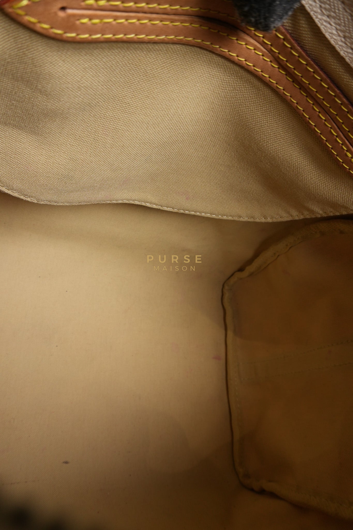 Speedy 30 Bandouliere in Damier Azur Canvas & Gold Hardware (Date Code: DU4103) | Purse Maison Luxury Bags Shop