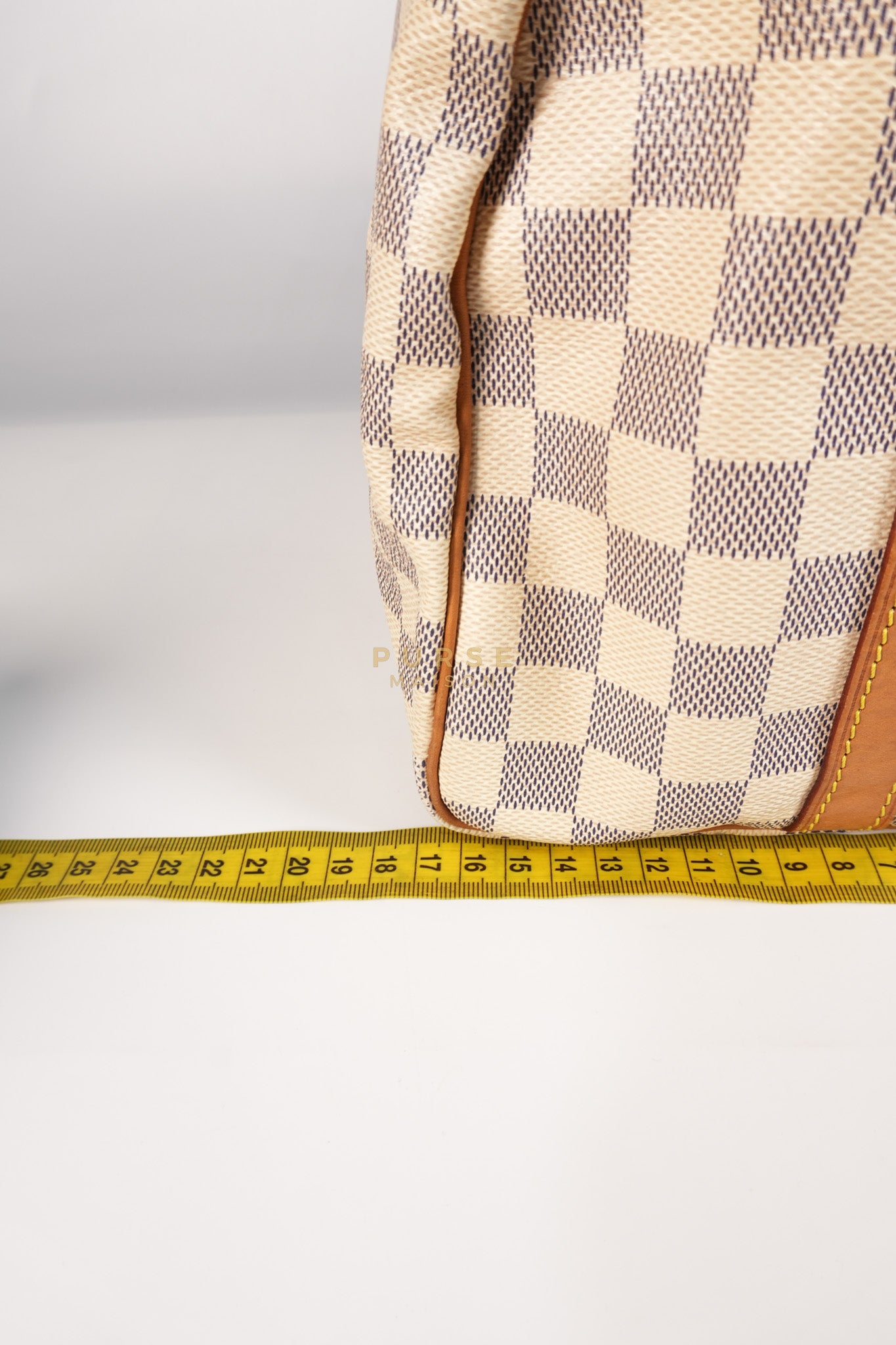 Speedy 30 Bandouliere in Damier Azur Canvas & Gold Hardware (Date Code: DU4103) | Purse Maison Luxury Bags Shop