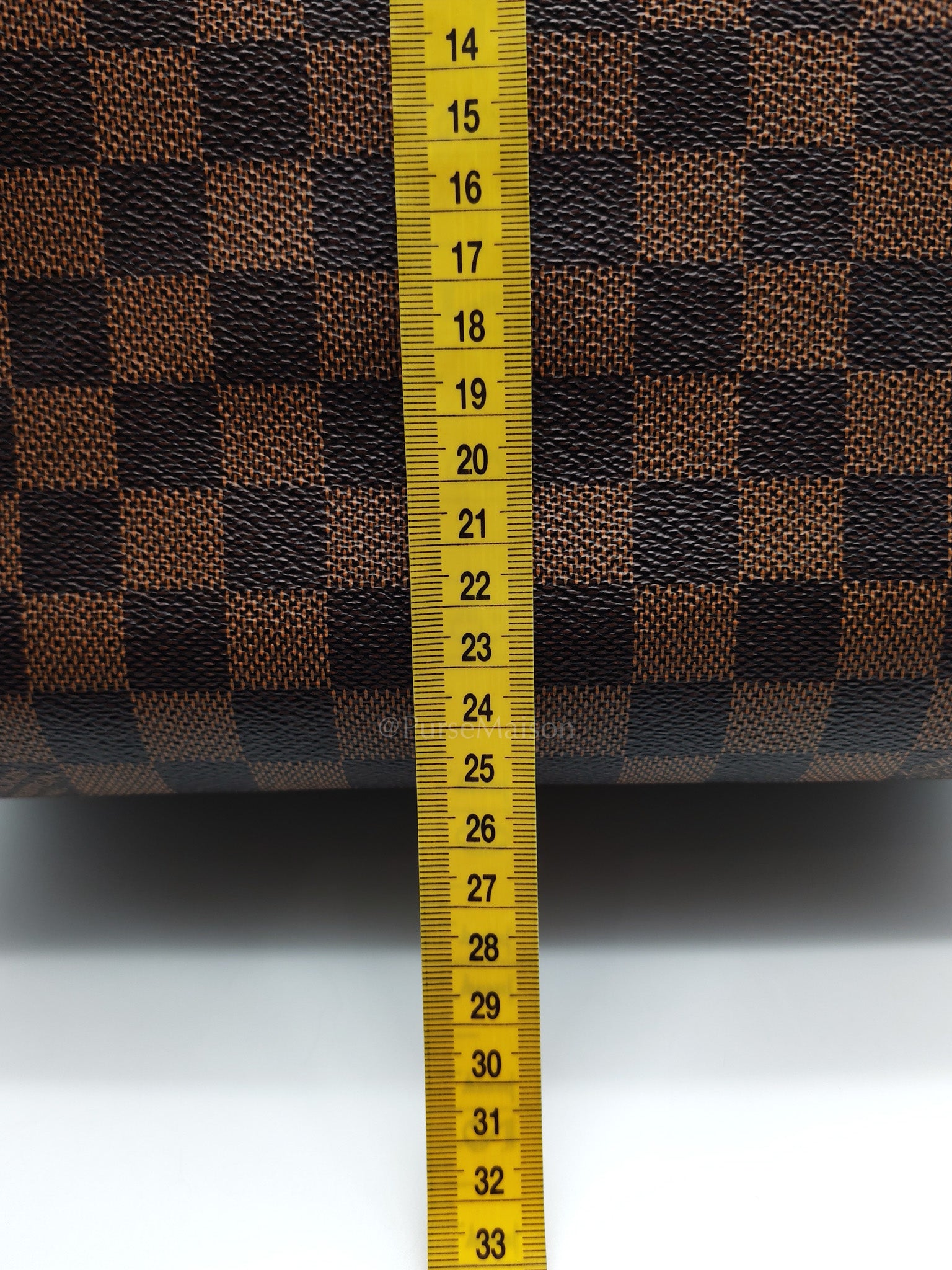 Speedy 30 Bandoullier in Damier Ebene Canvas & Gold Hardware (Datecode: CT0134) | Purse Maison Luxury Bags Shop