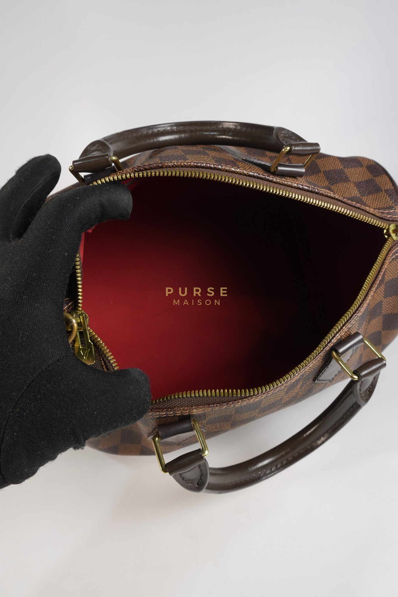 Speedy 30 in Damier Ebene Canvas (Date Code: DU0144) | Purse Maison Luxury Bags Shop