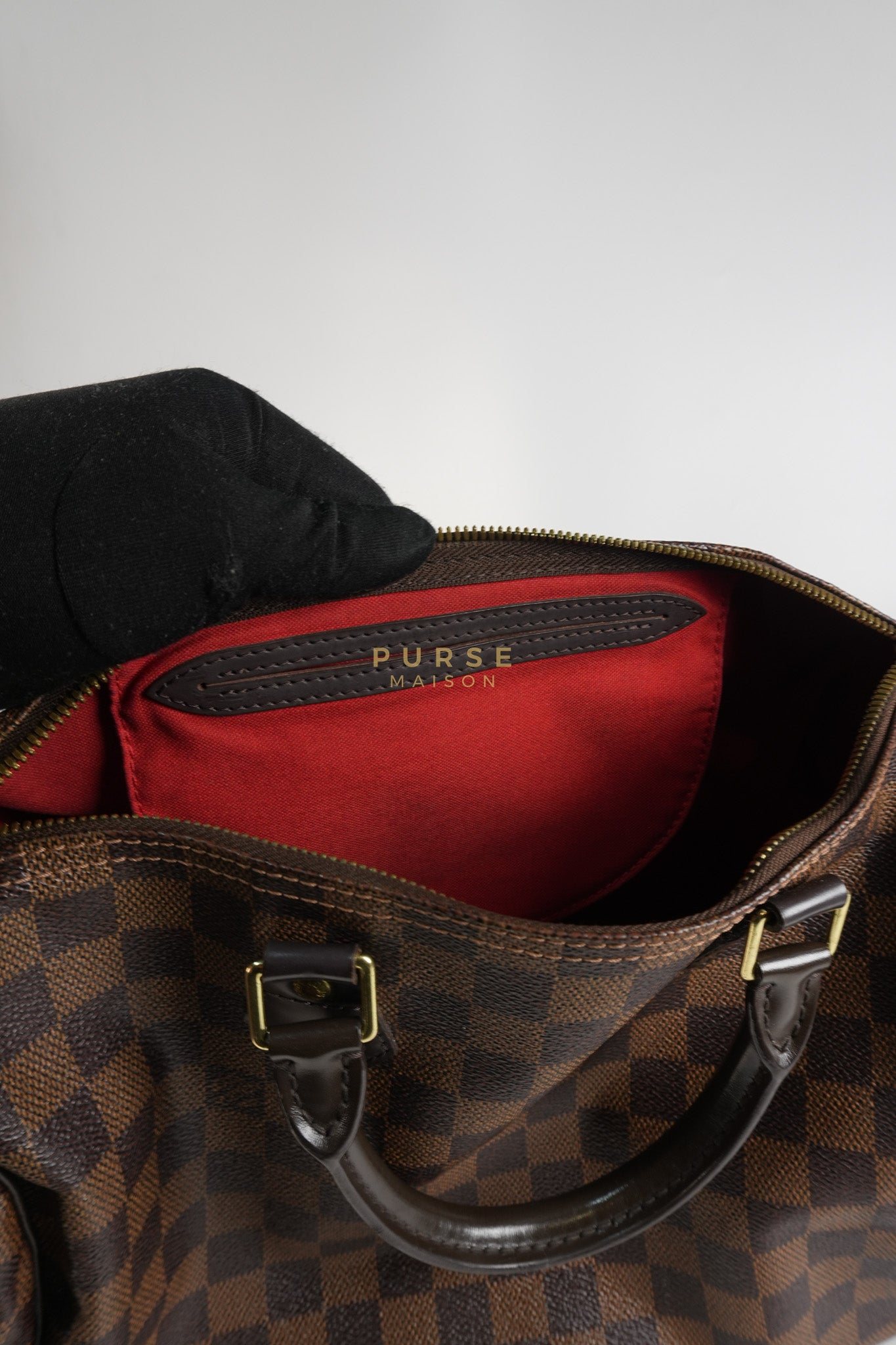 Speedy 30 in Damier Ebene Canvas (Date Code: DU0144) | Purse Maison Luxury Bags Shop