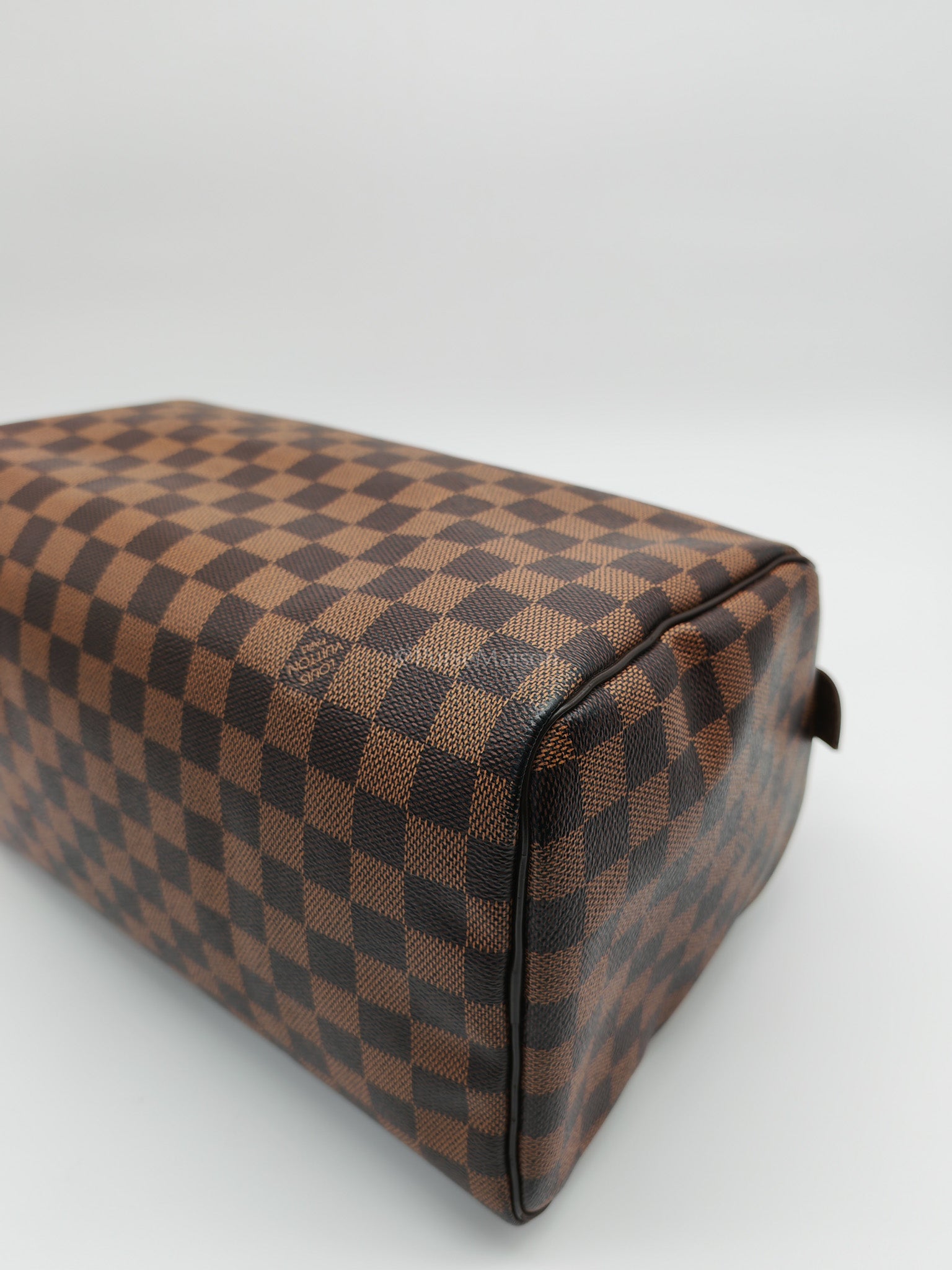 Speedy 30 in Damier Ebene Canvas Handbag (Date Code: MB4144) with J.K Heat Stamp | Purse Maison Luxury Bags Shop