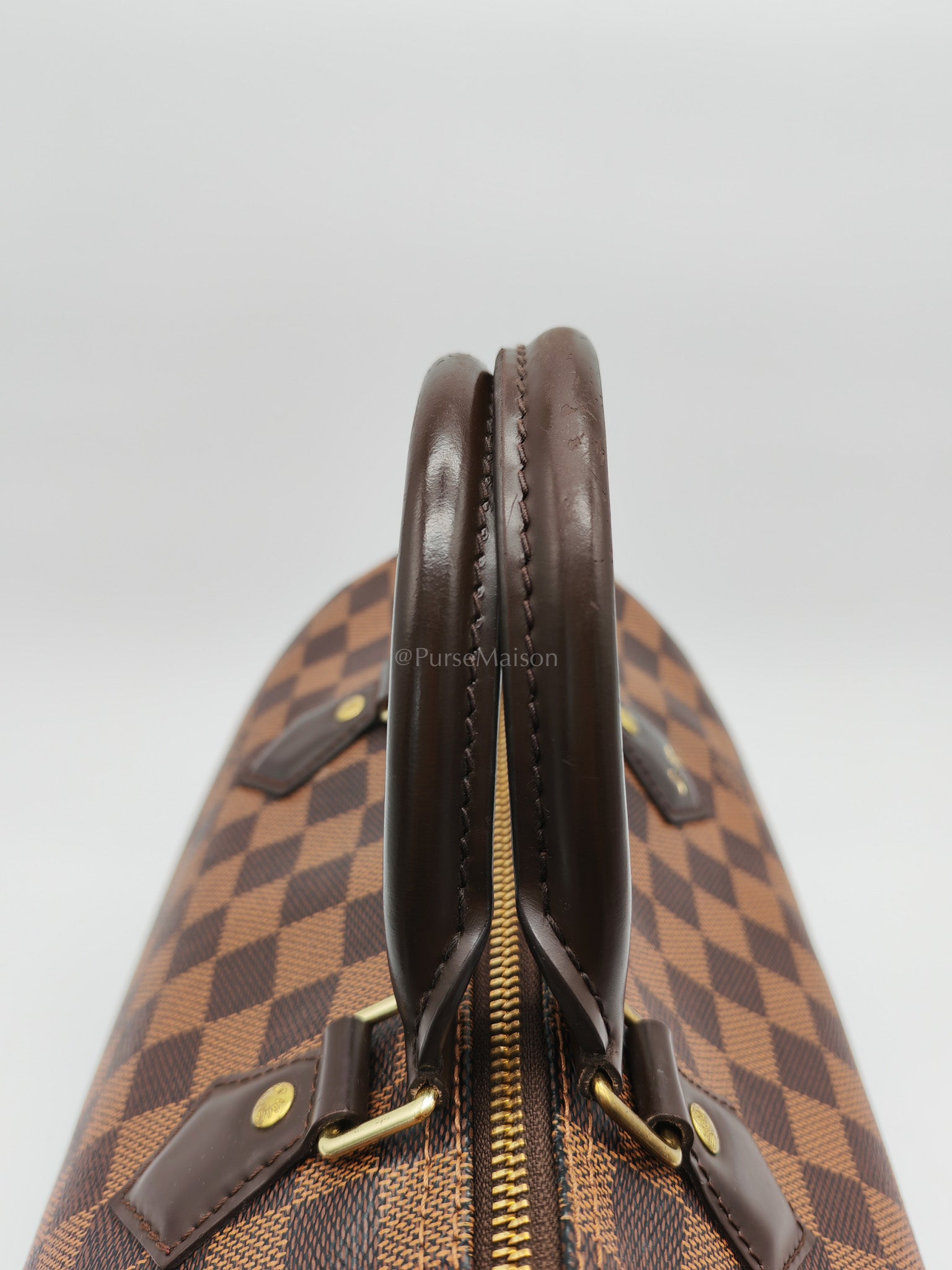 Speedy 30 in Damier Ebene Canvas Handbag (Date Code: MB4144) with J.K Heat Stamp | Purse Maison Luxury Bags Shop