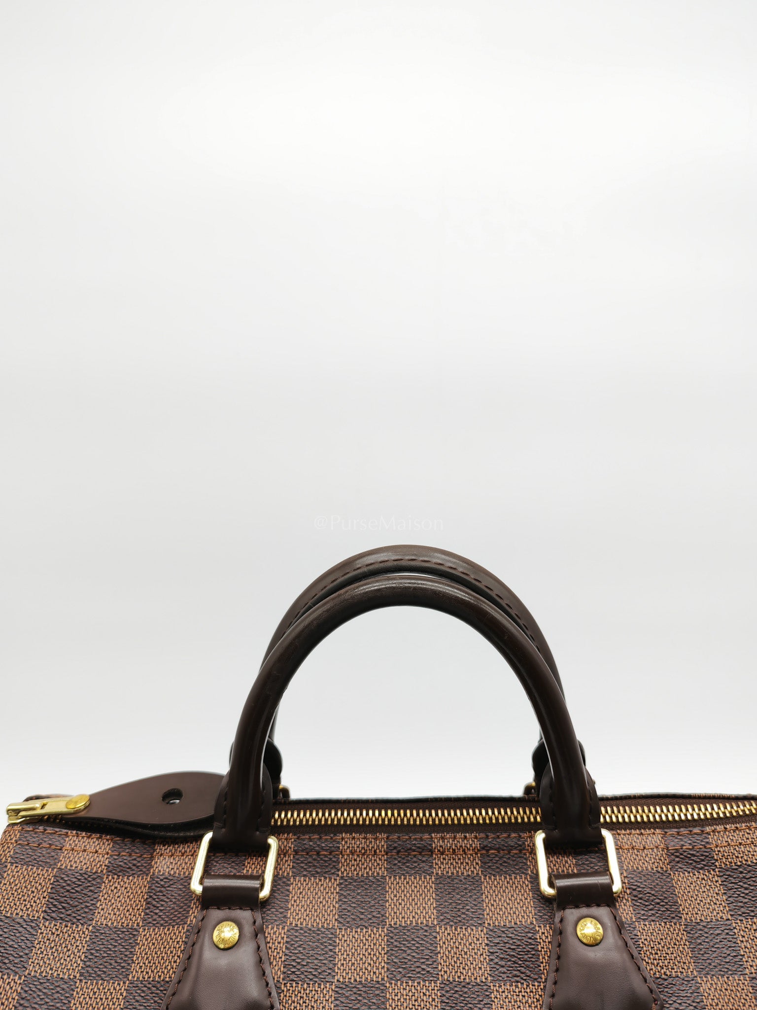 Speedy 30 in Damier Ebene Canvas Handbag (Date Code: MB4144) with J.K Heat Stamp | Purse Maison Luxury Bags Shop