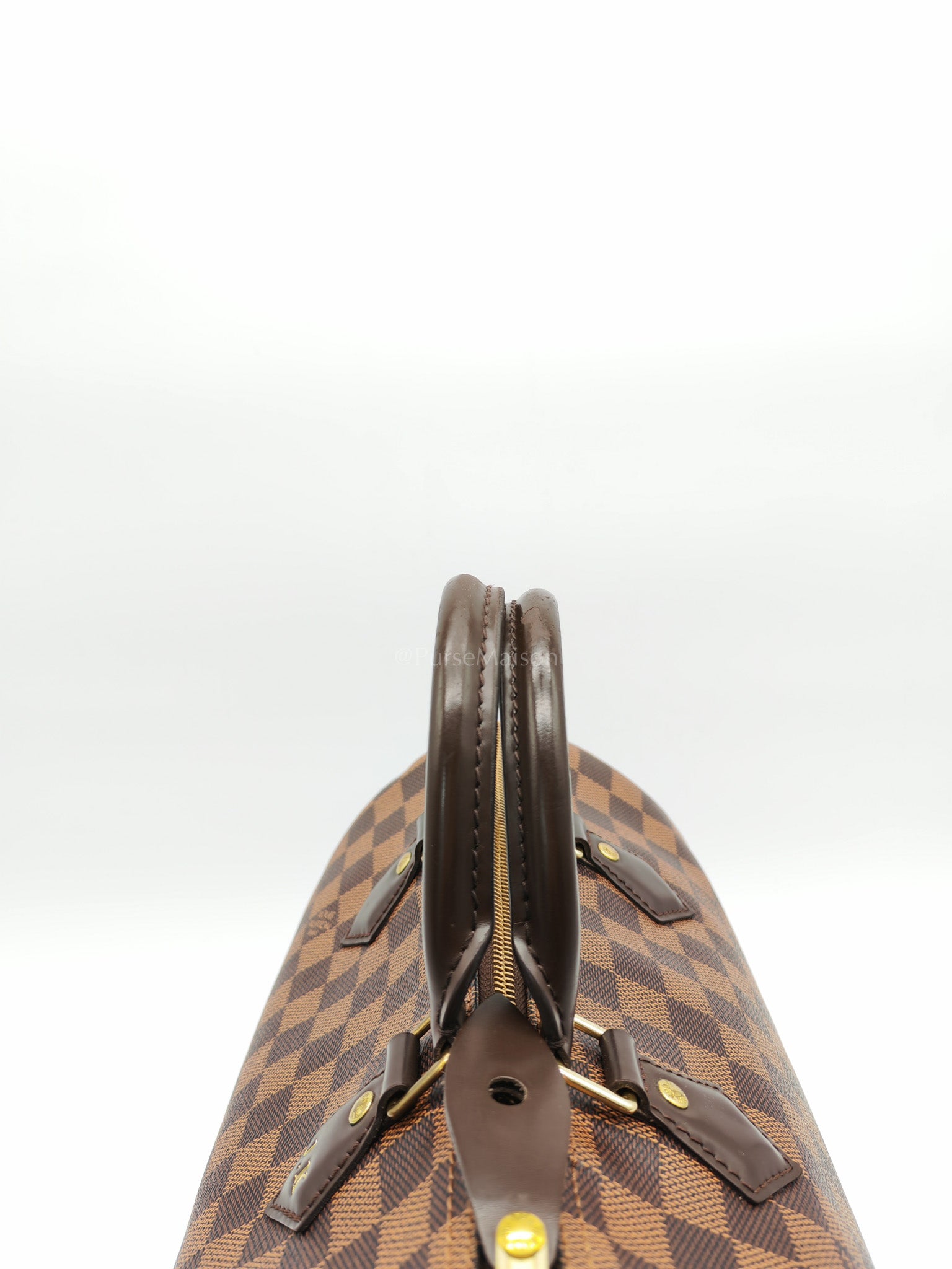 Speedy 30 in Damier Ebene Canvas Handbag (Date Code: MB4144) with J.K Heat Stamp | Purse Maison Luxury Bags Shop