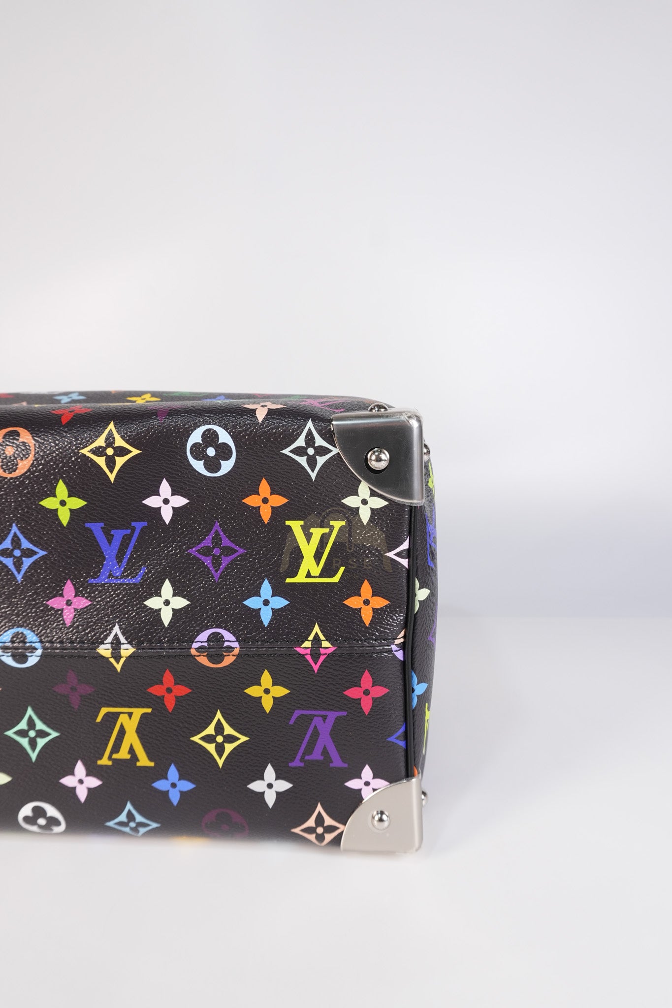 Speedy 30 Murakami in Black Multicolor Canvas (Microchip) | Purse Maison Luxury Bags Shop