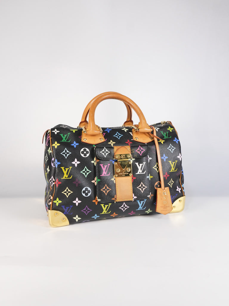 Speedy 30 Murakami Multicolor Canvas (Date Code: SP2009) with MSD Hot Stamp | Purse Maison Luxury Bags Shop