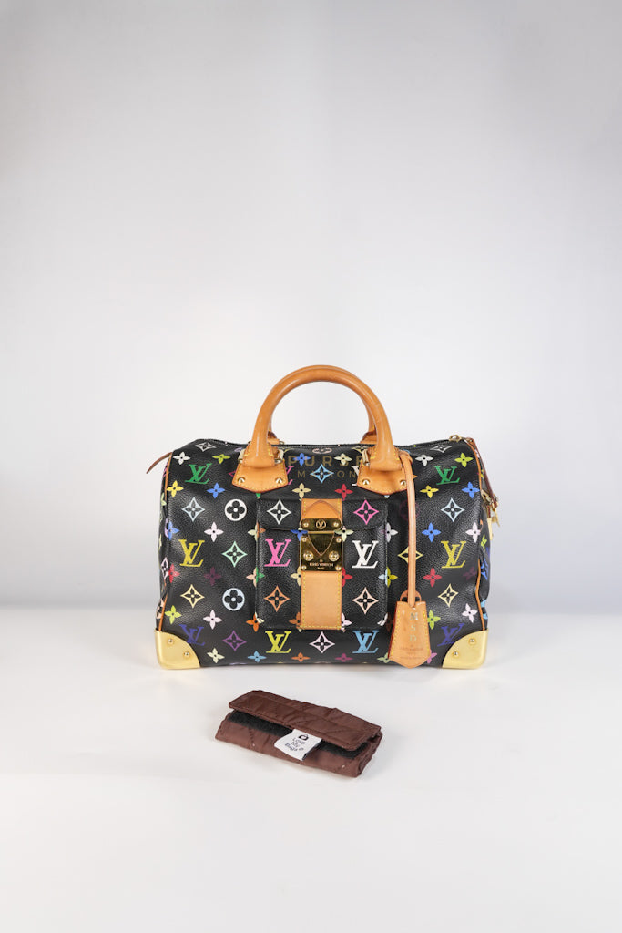 Speedy 30 Murakami Multicolor Canvas (Date Code: SP2009) with MSD Hot Stamp | Purse Maison Luxury Bags Shop